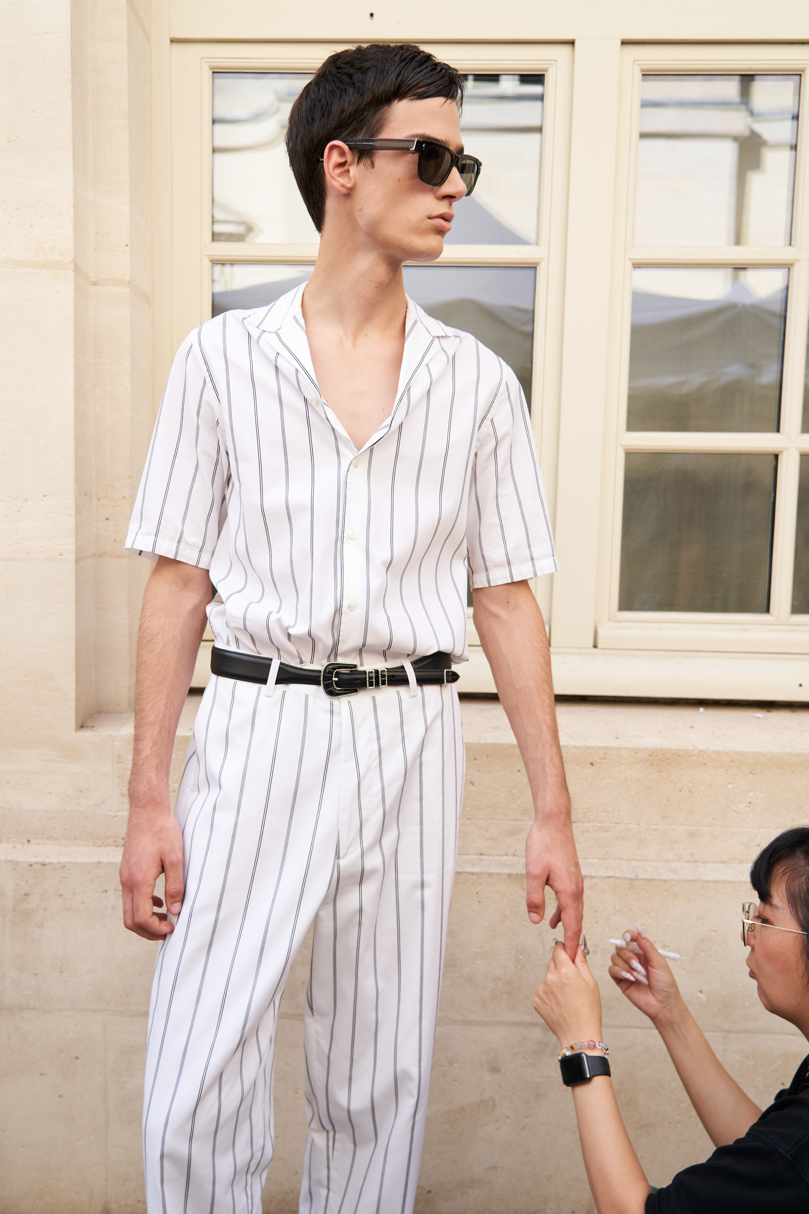 Officine Generale Spring 2024 Men’s Fashion Show Backstage