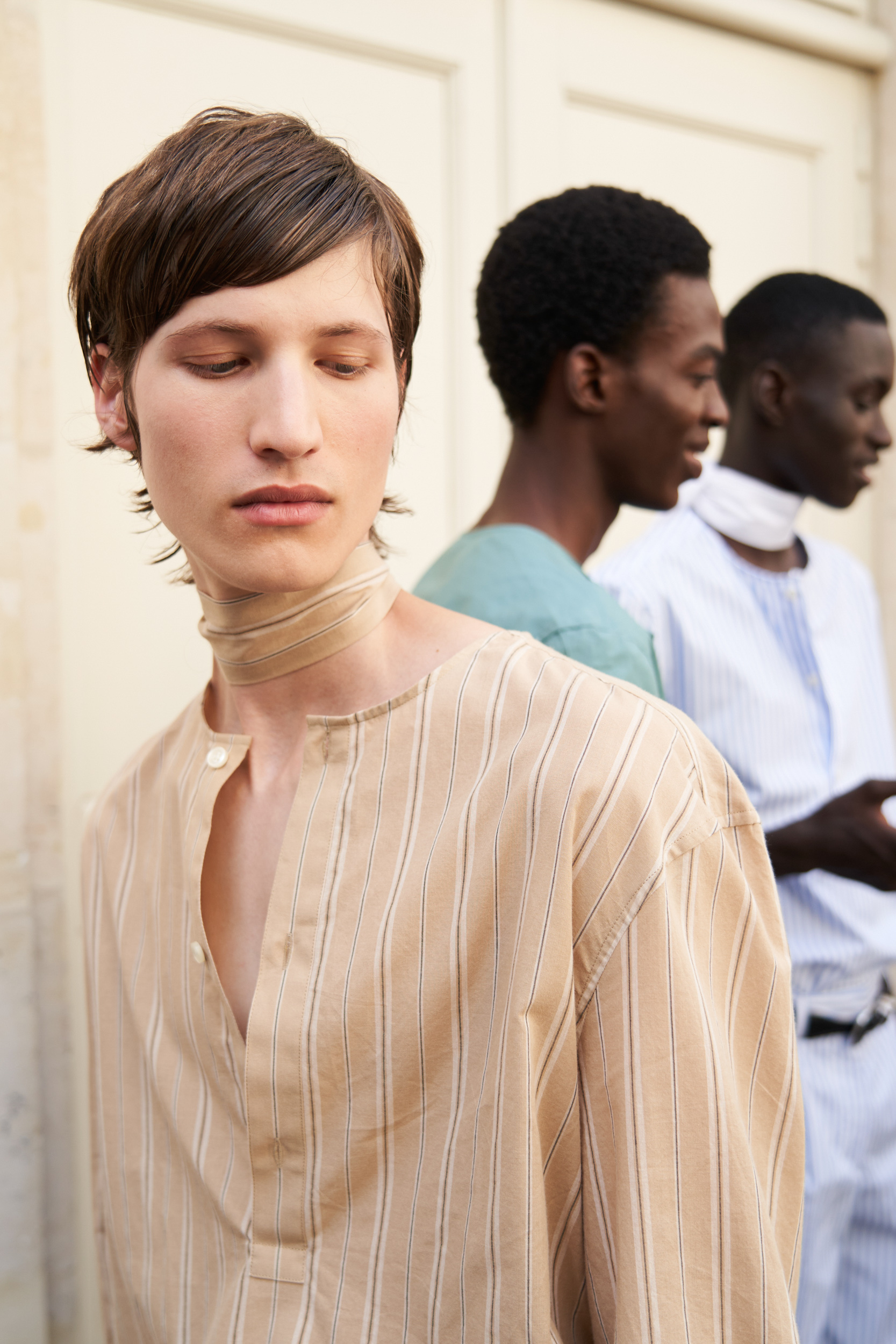 Officine Generale Spring 2024 Men’s Fashion Show Backstage