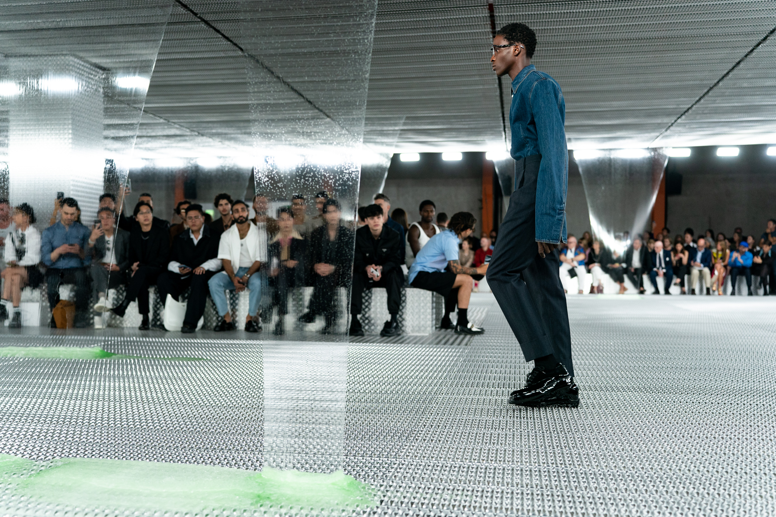 Prada Spring 2024 Men’s Fashion Show Atmosphere