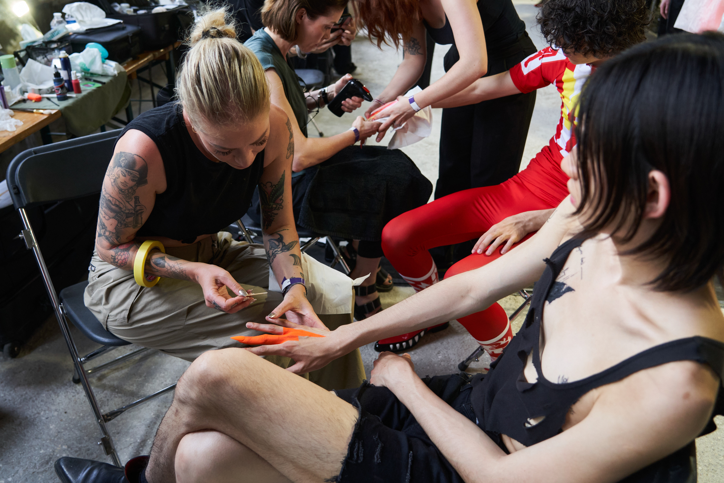 Walter Van Beirendonck Spring 2024 Men’s Fashion Show Backstage