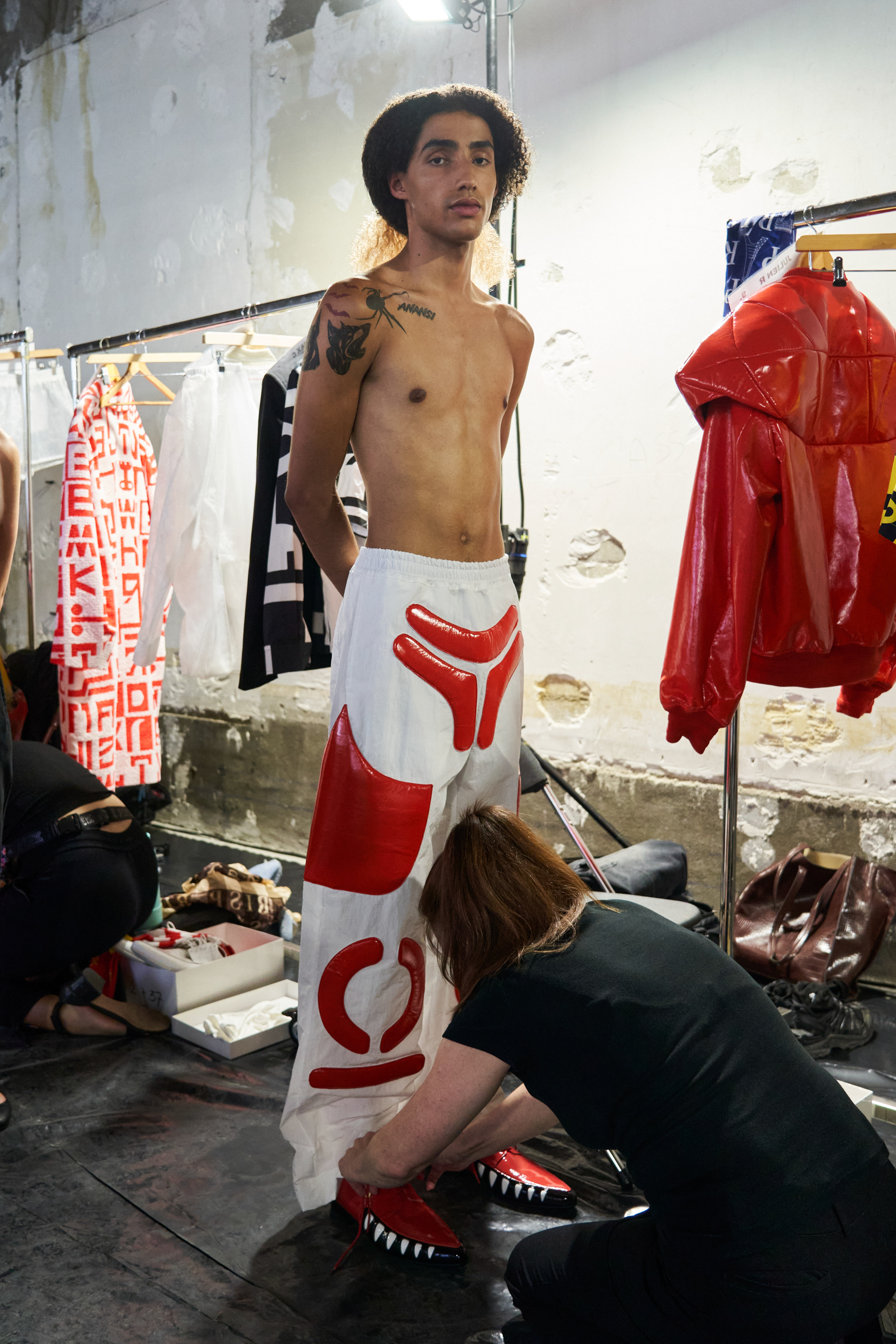 Walter Van Beirendonck Spring 2024 Men’s Fashion Show Backstage