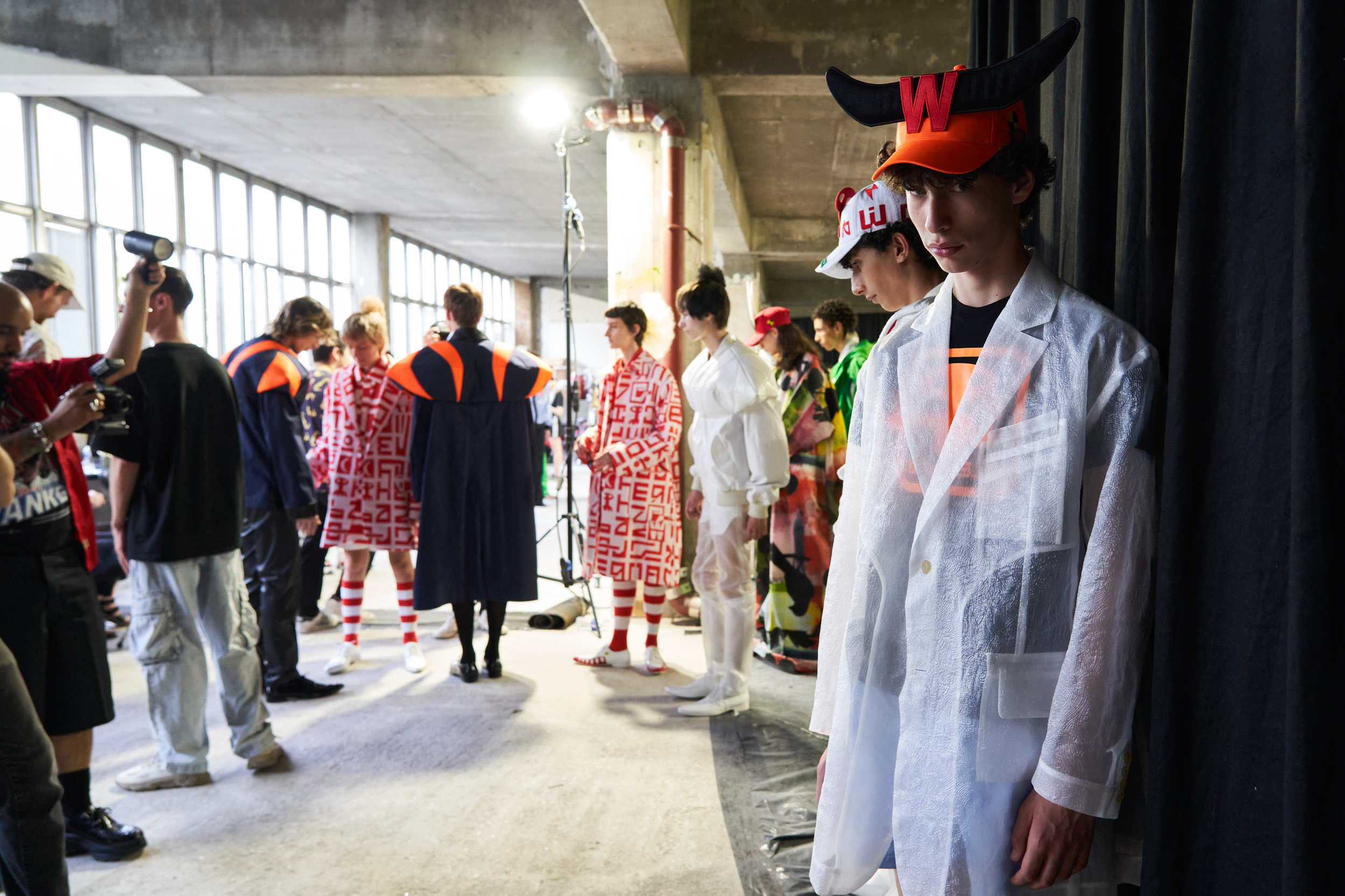 Walter Van Beirendonck Spring 2024 Men’s Fashion Show Backstage