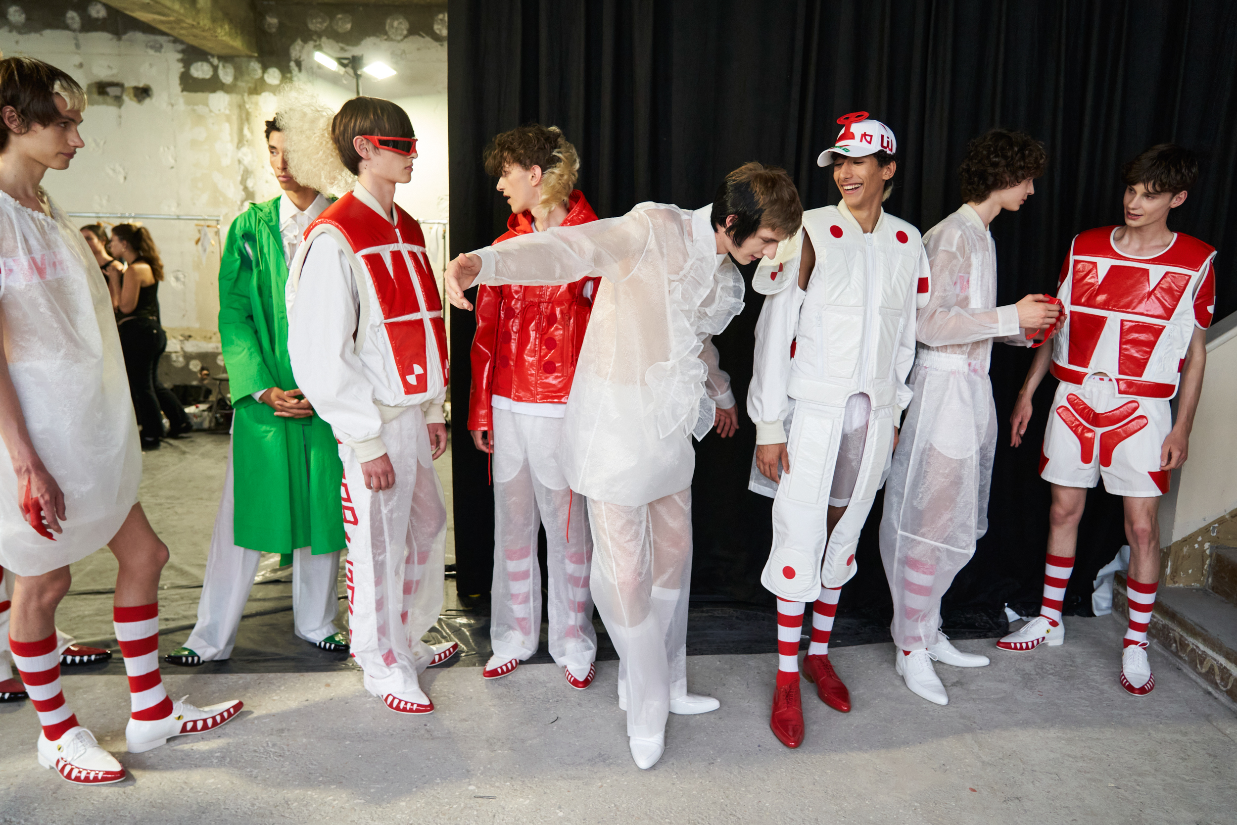 Walter Van Beirendonck Spring 2024 Men’s Fashion Show Backstage