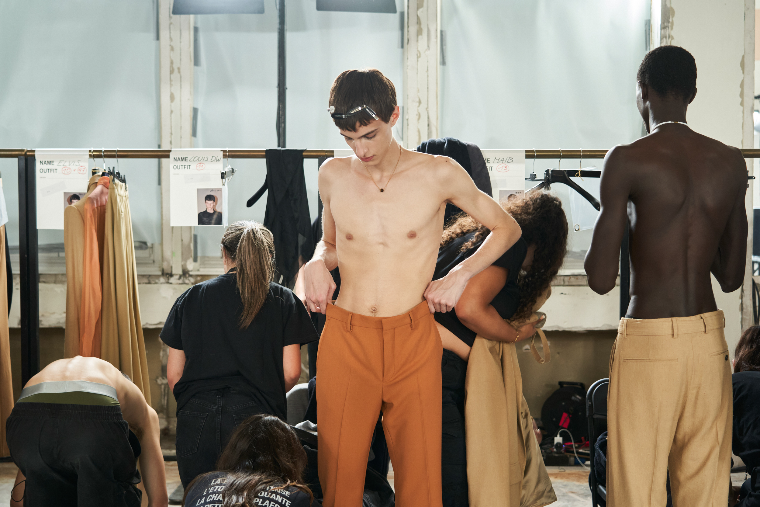 Dries Van Noten Spring 2024 Men’s Fashion Show Backstage