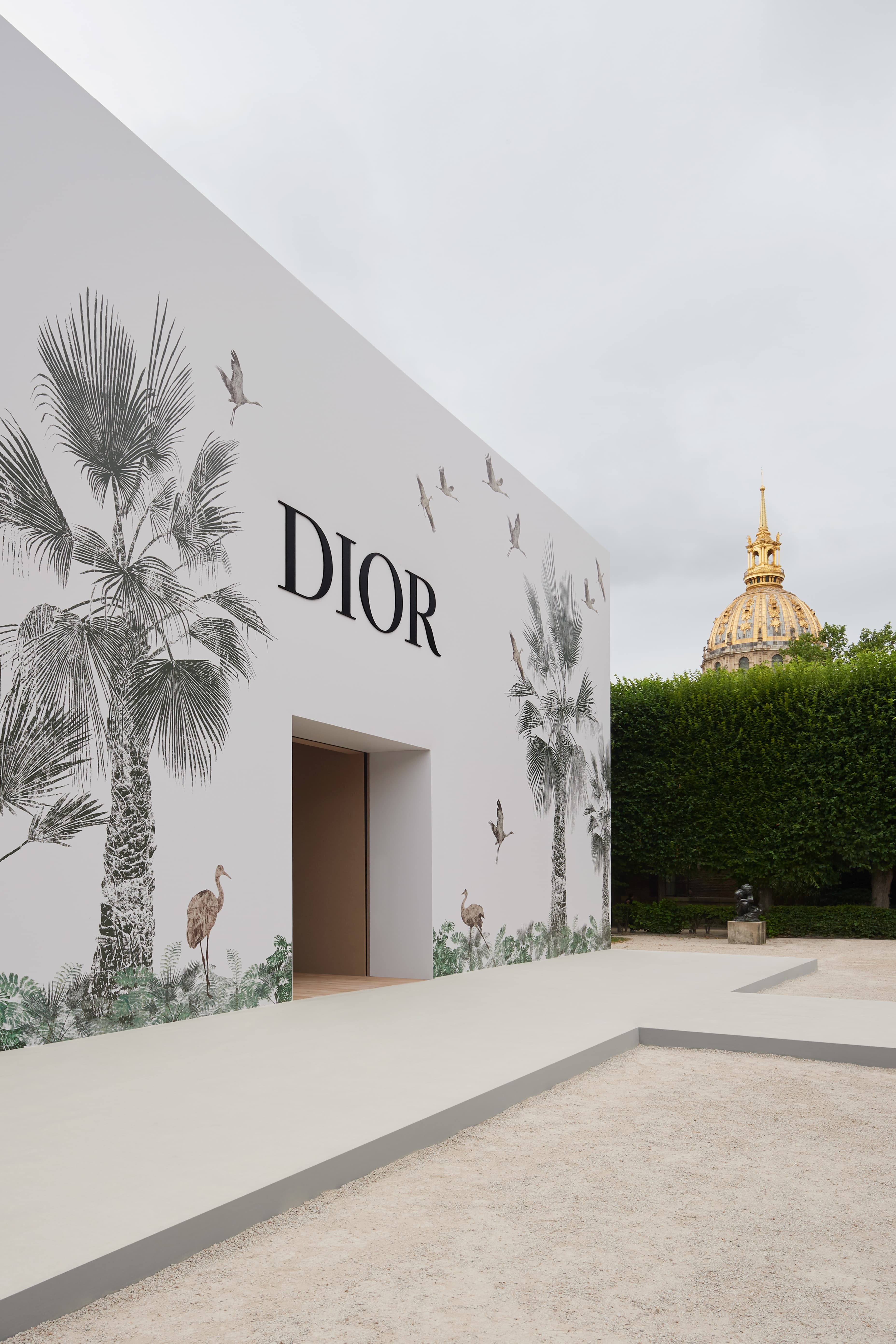 Dior logo on a wall editorial stock photo. Image of couture