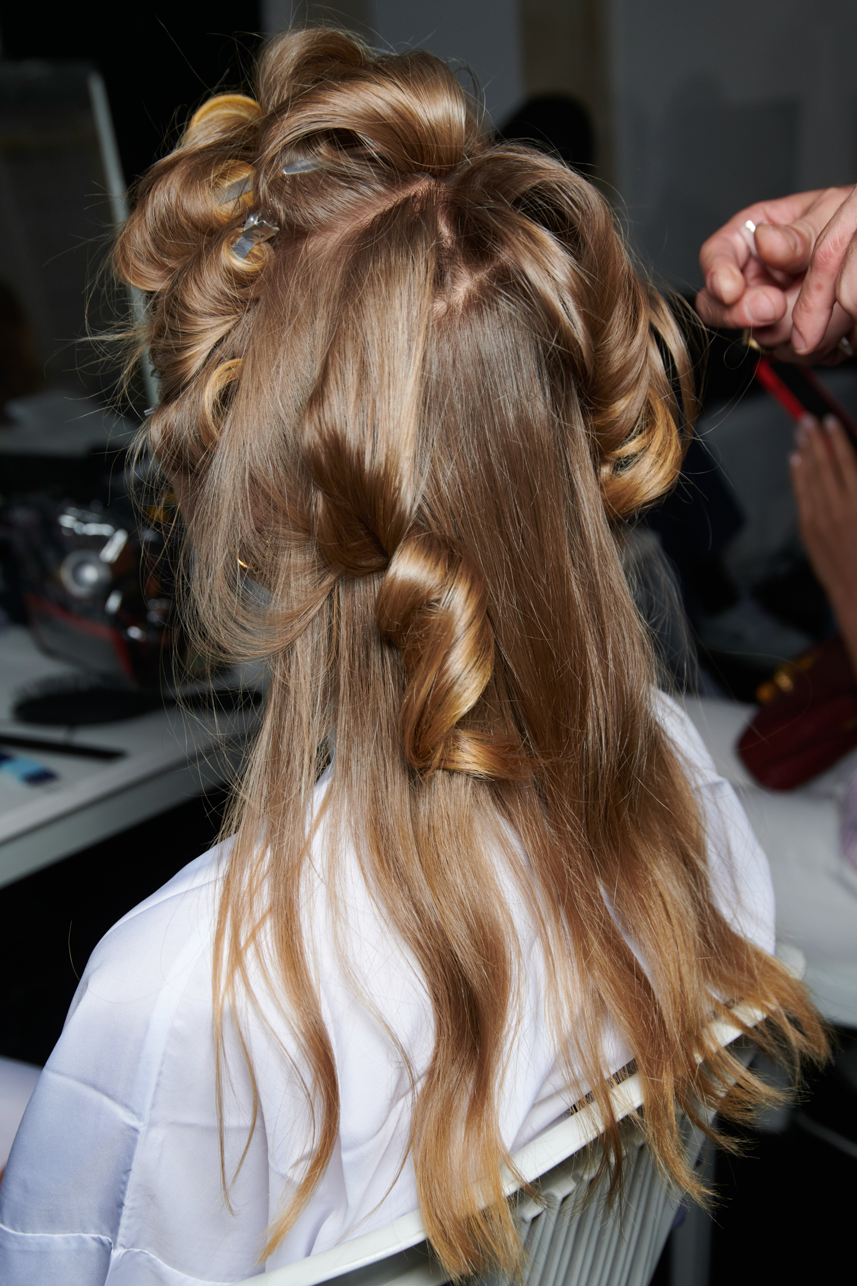 Celia Kritharioti Fall 2023 Couture Fashion Show Backstage