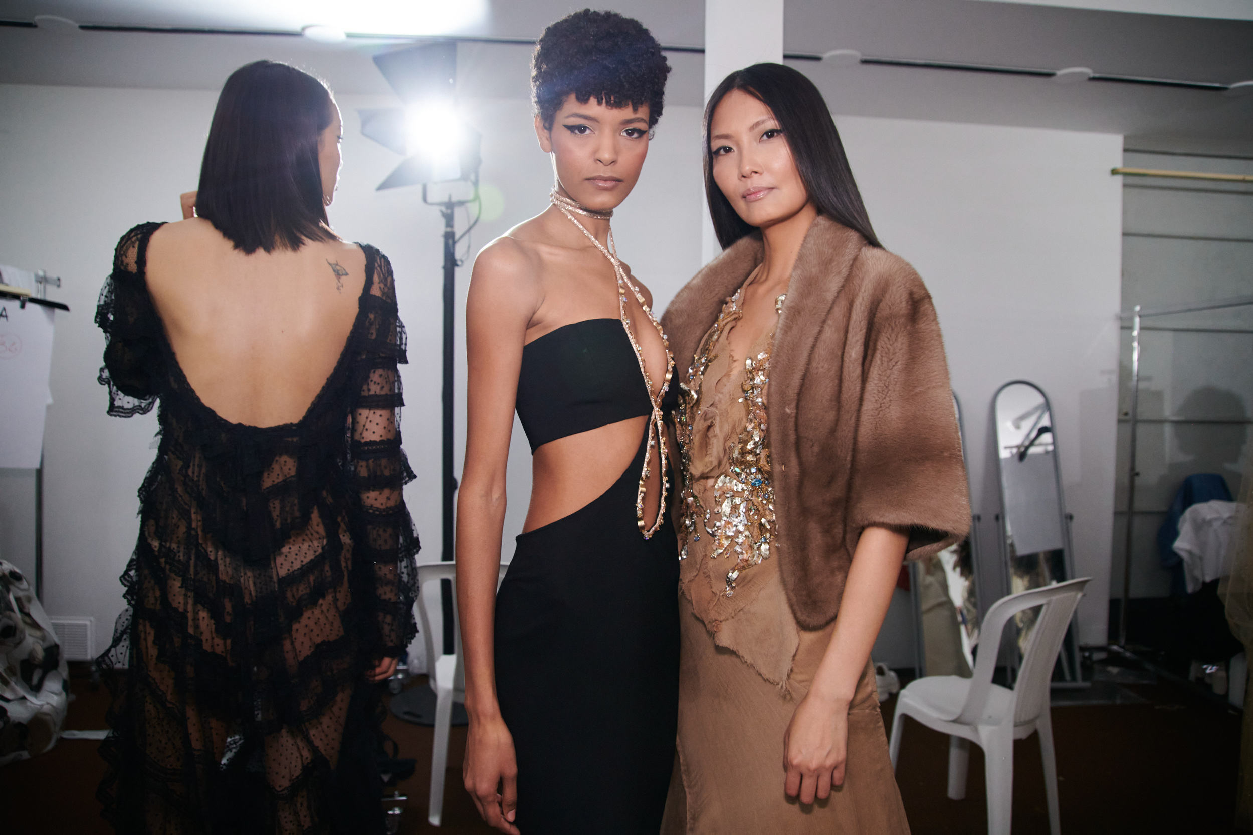 Celia Kritharioti Fall 2023 Couture Fashion Show Backstage