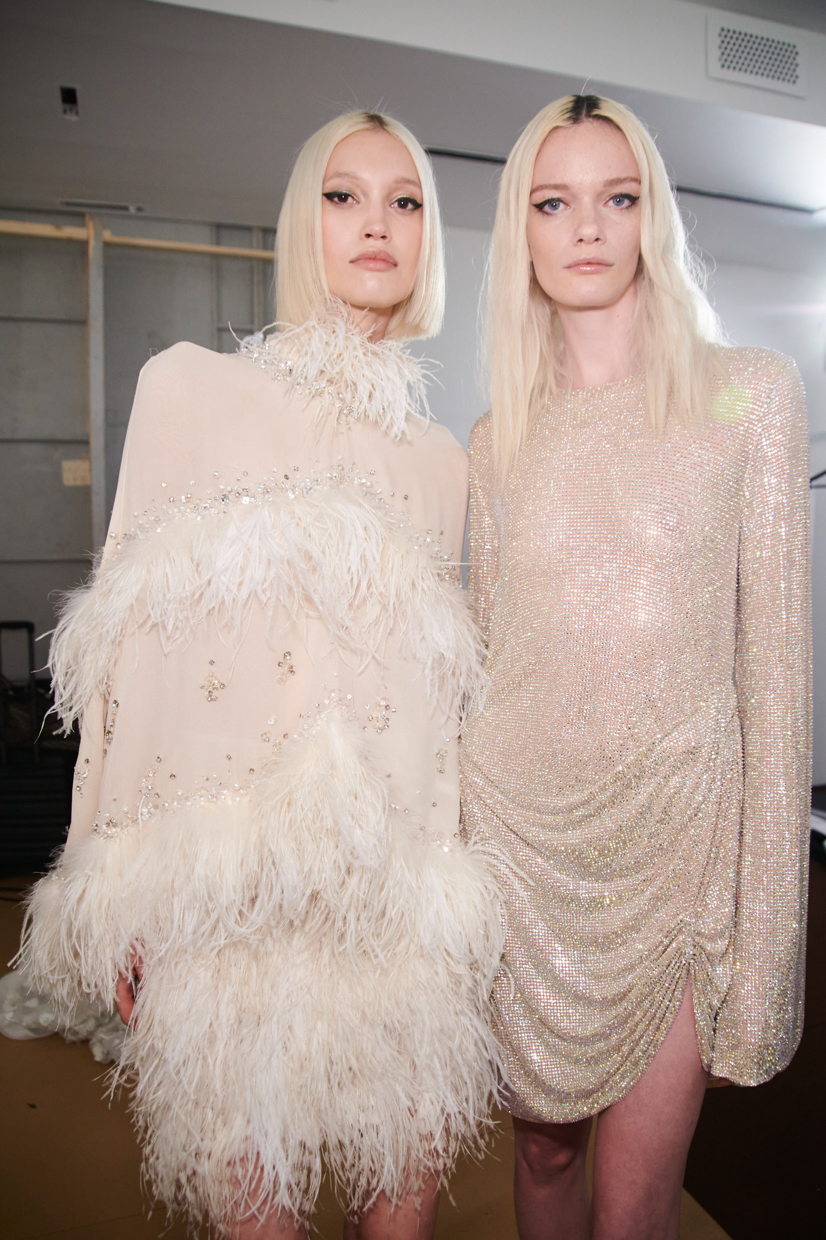 Celia Kritharioti Fall 2023 Couture Fashion Show Backstage