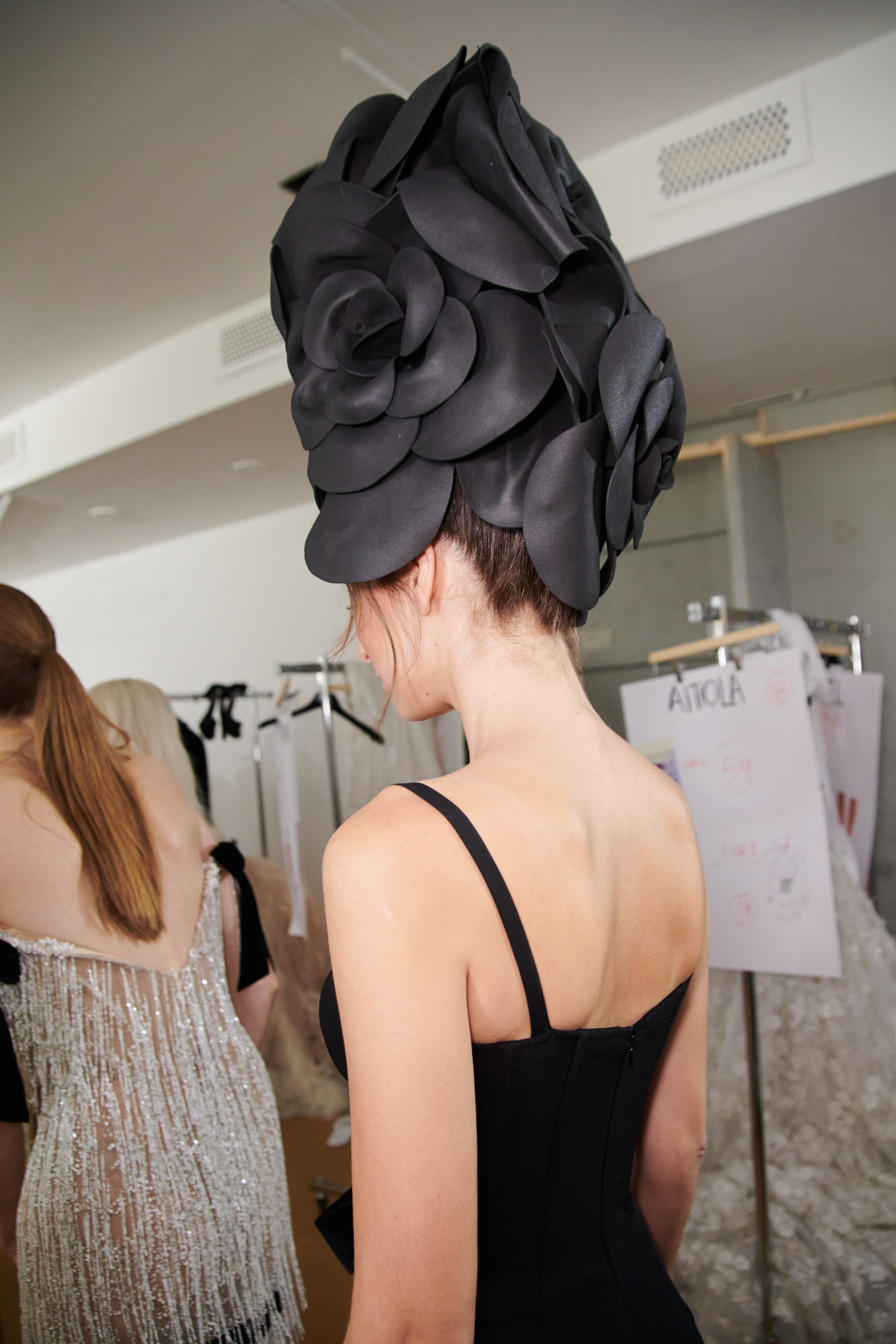 Celia Kritharioti Fall 2023 Couture Fashion Show Backstage