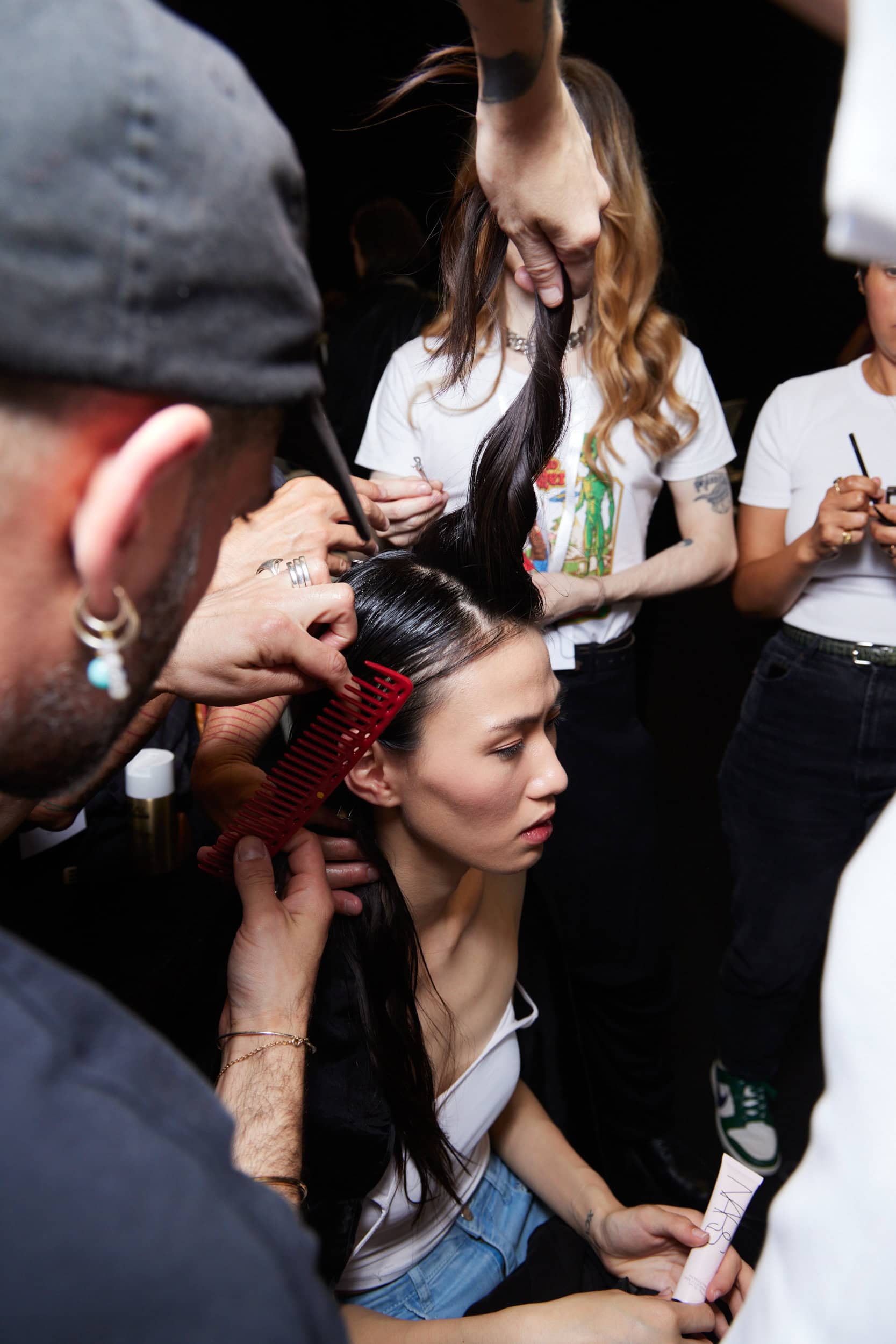 Georges Hobeika Fall 2023 Couture Fashion Show Backstage