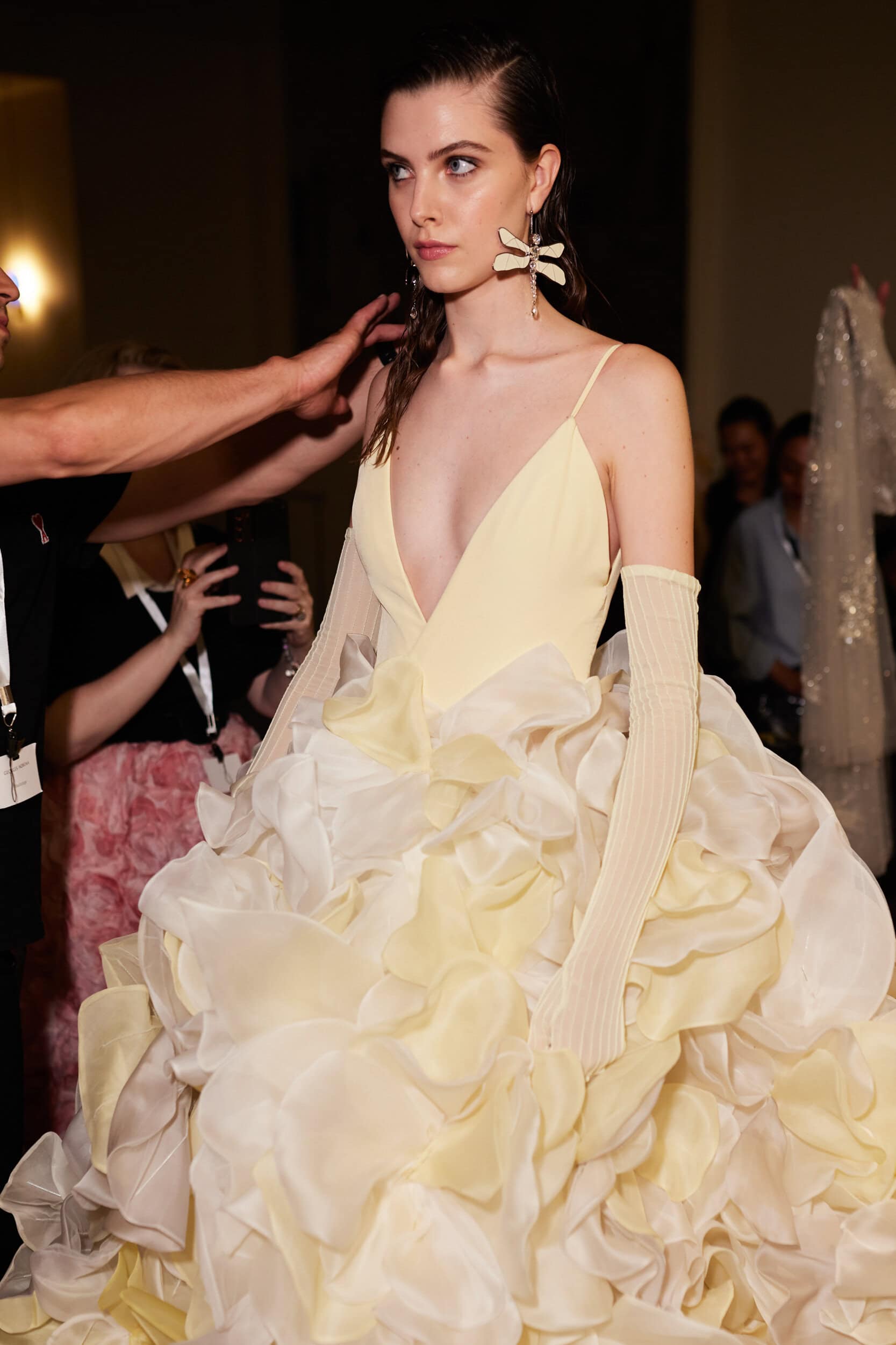 Georges Hobeika Fall 2023 Couture Fashion Show Backstage