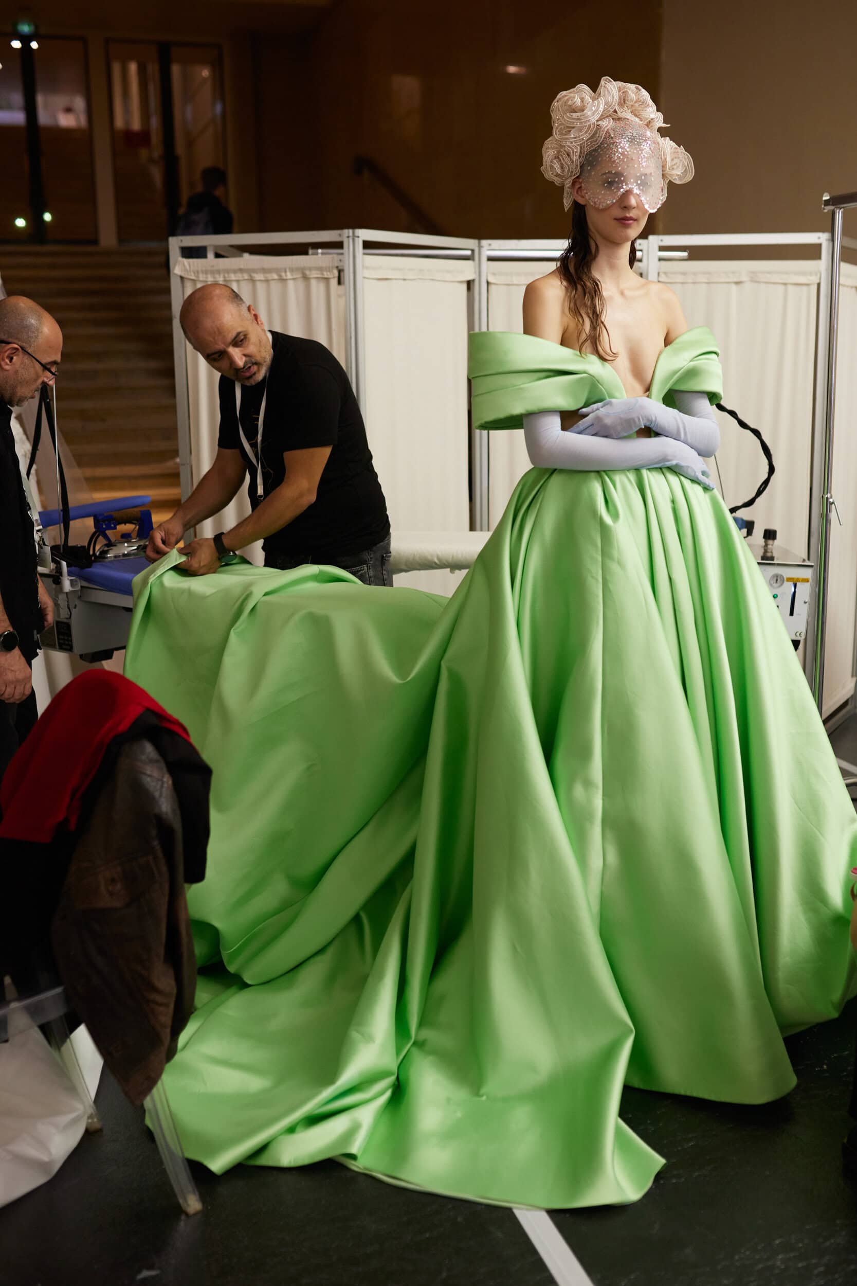 Georges Hobeika Fall 2023 Couture Fashion Show Backstage