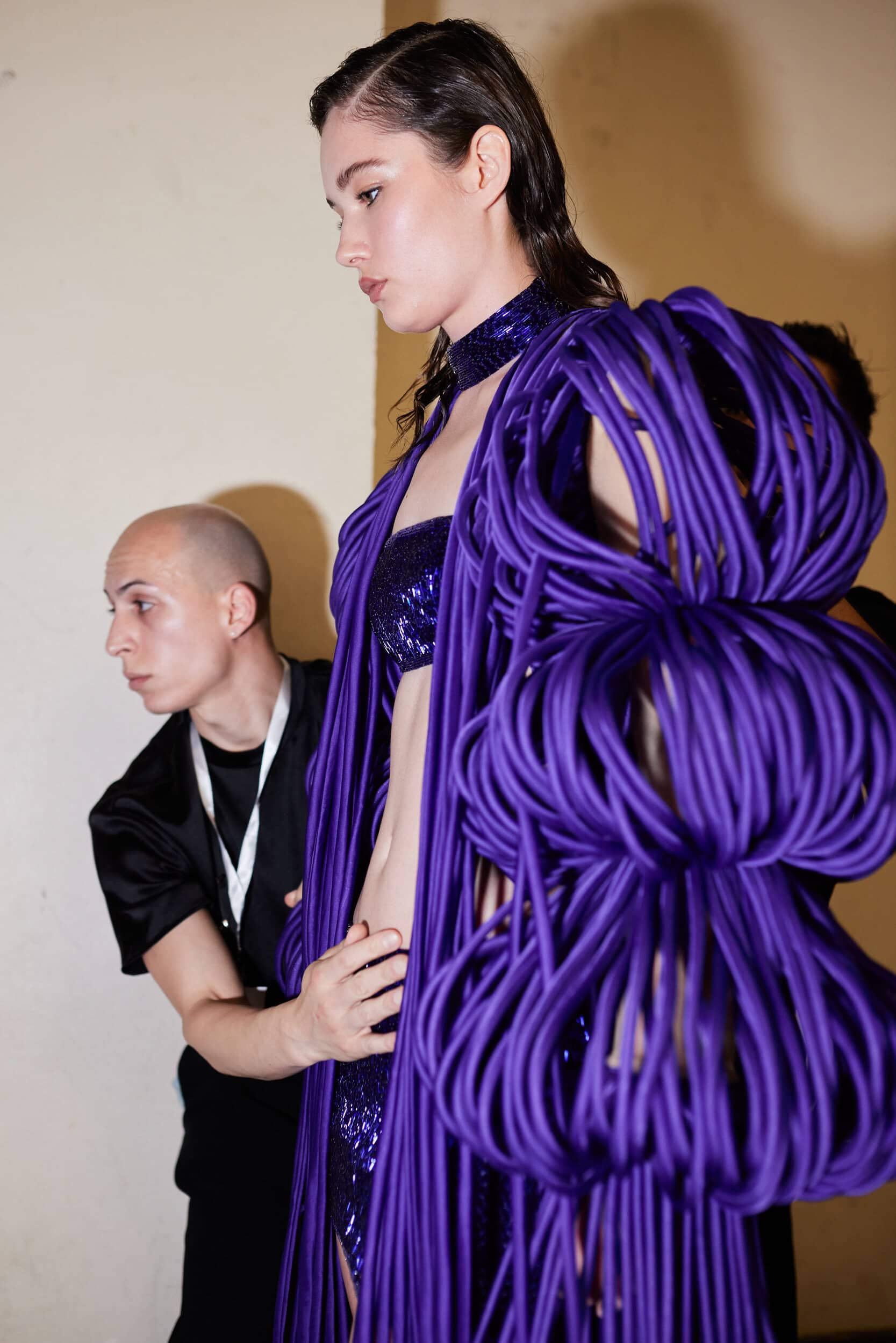 Georges Hobeika Fall 2023 Couture Fashion Show Backstage