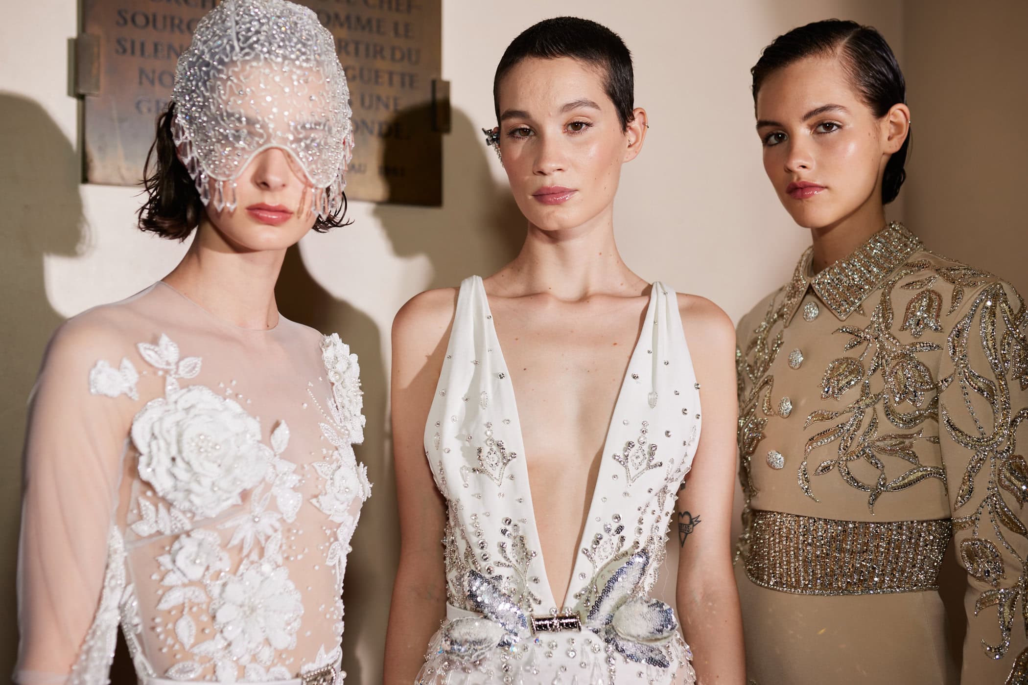 Georges Hobeika Fall 2023 Couture Fashion Show Backstage