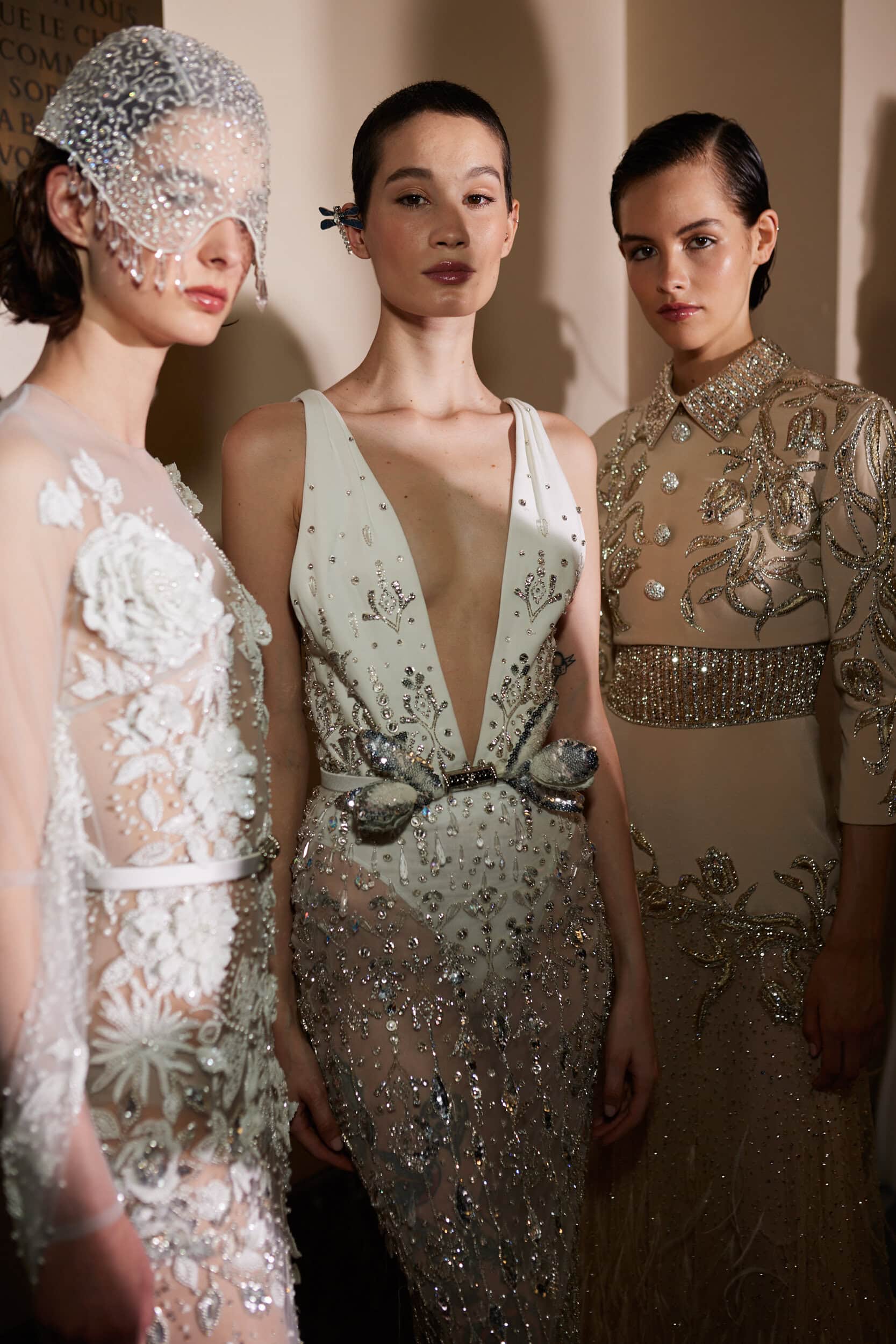 Georges Hobeika Fall 2023 Couture Fashion Show Backstage