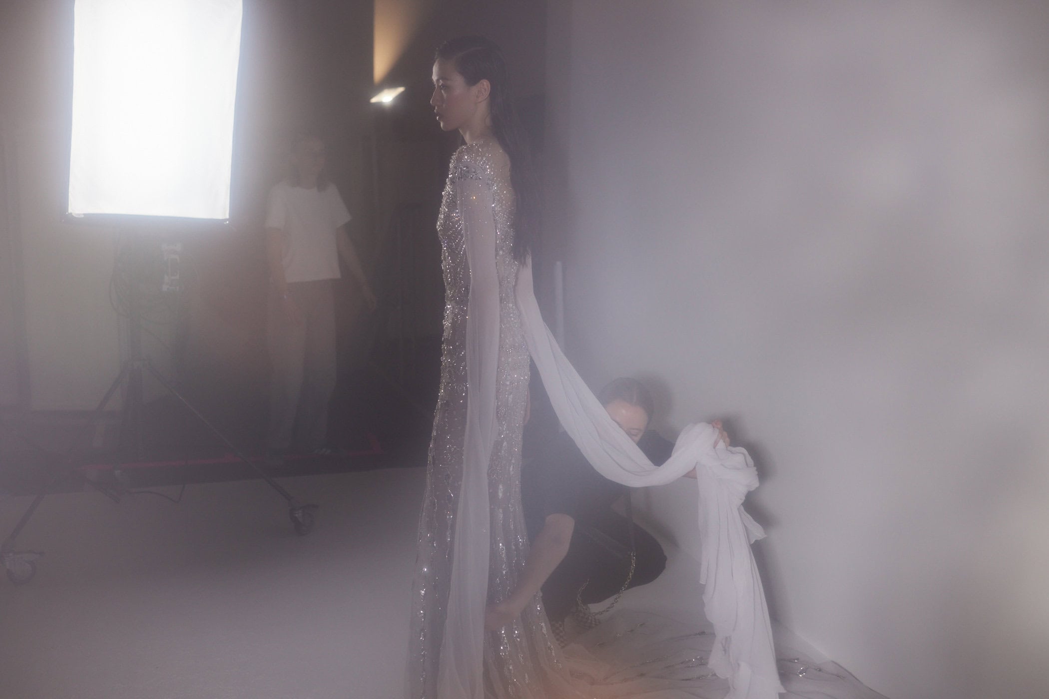 Georges Hobeika Fall 2023 Couture Fashion Show Backstage