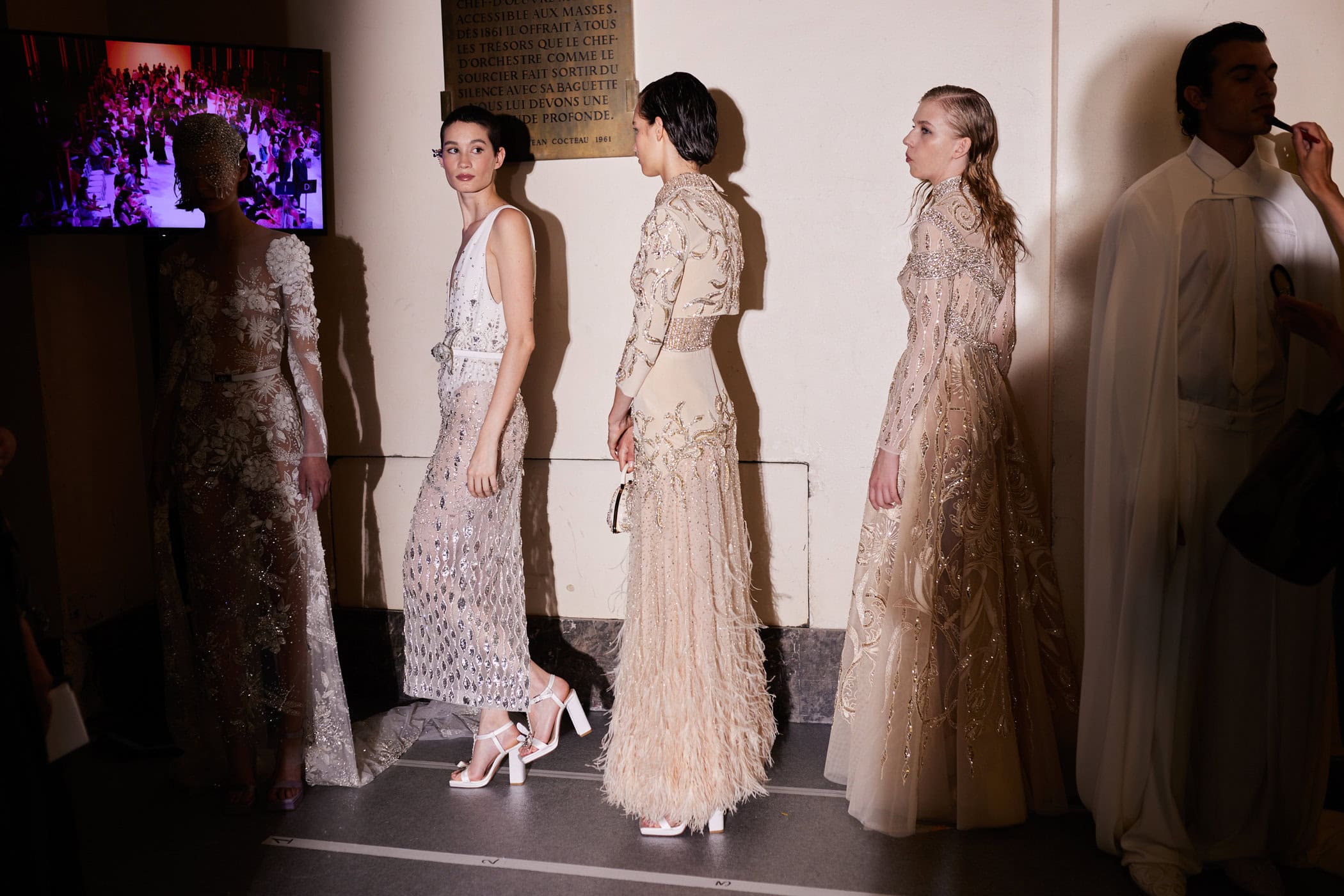 Georges Hobeika Fall 2023 Couture Fashion Show Backstage