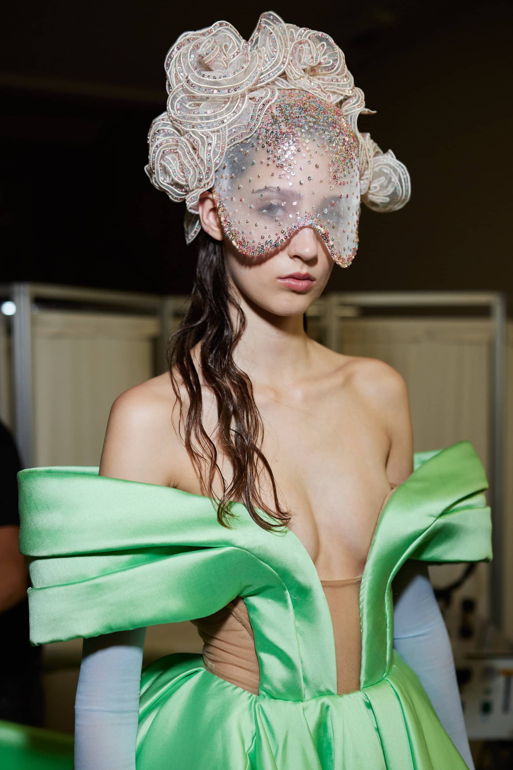 Georges Hobeika Fall 2023 Couture Fashion Show Backstage