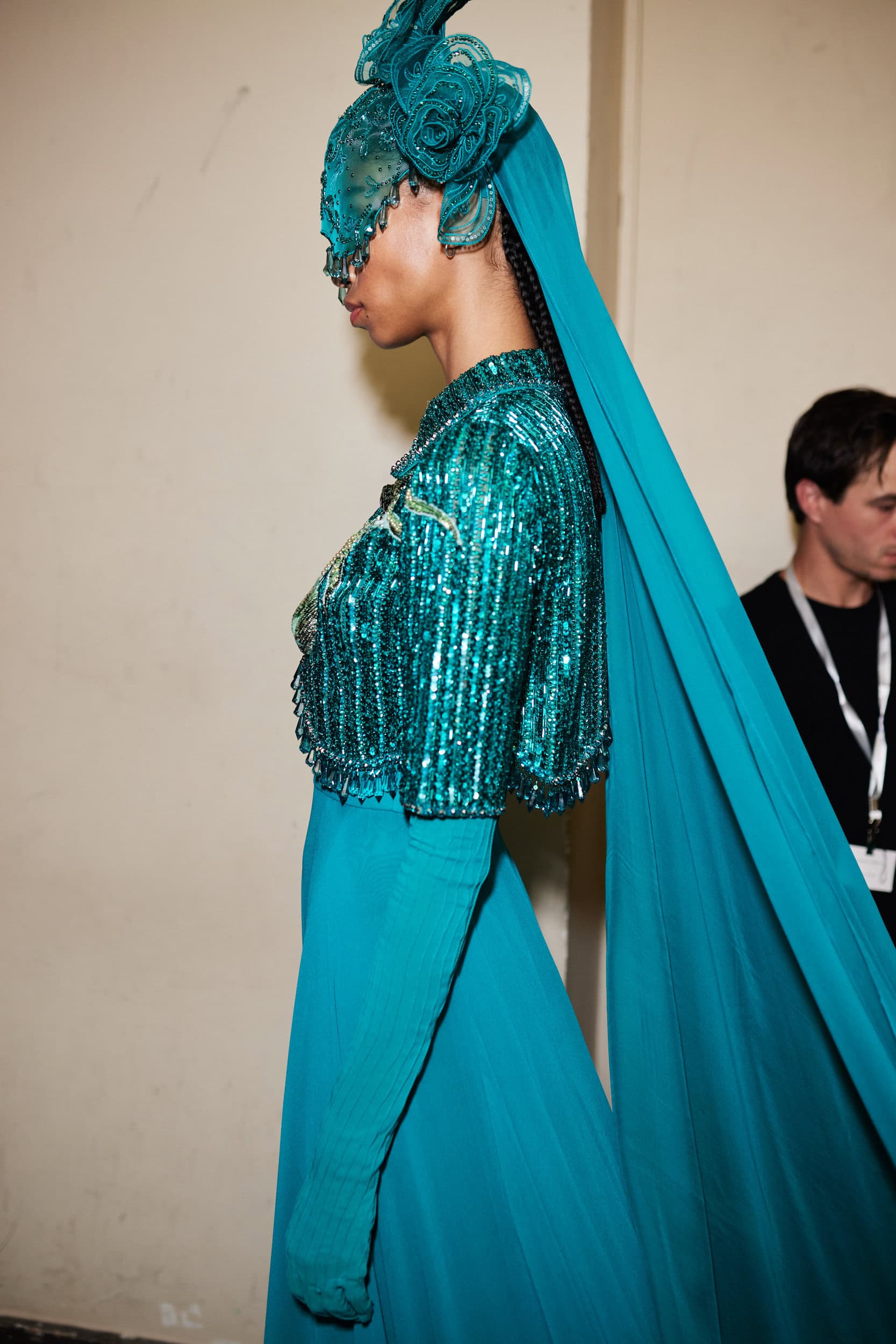 Georges Hobeika Fall 2023 Couture Fashion Show Backstage