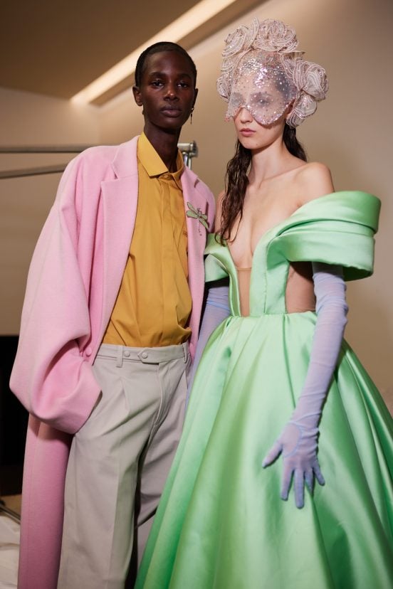 Georges Hobeika Fall 2023 Couture Fashion Show Backstage