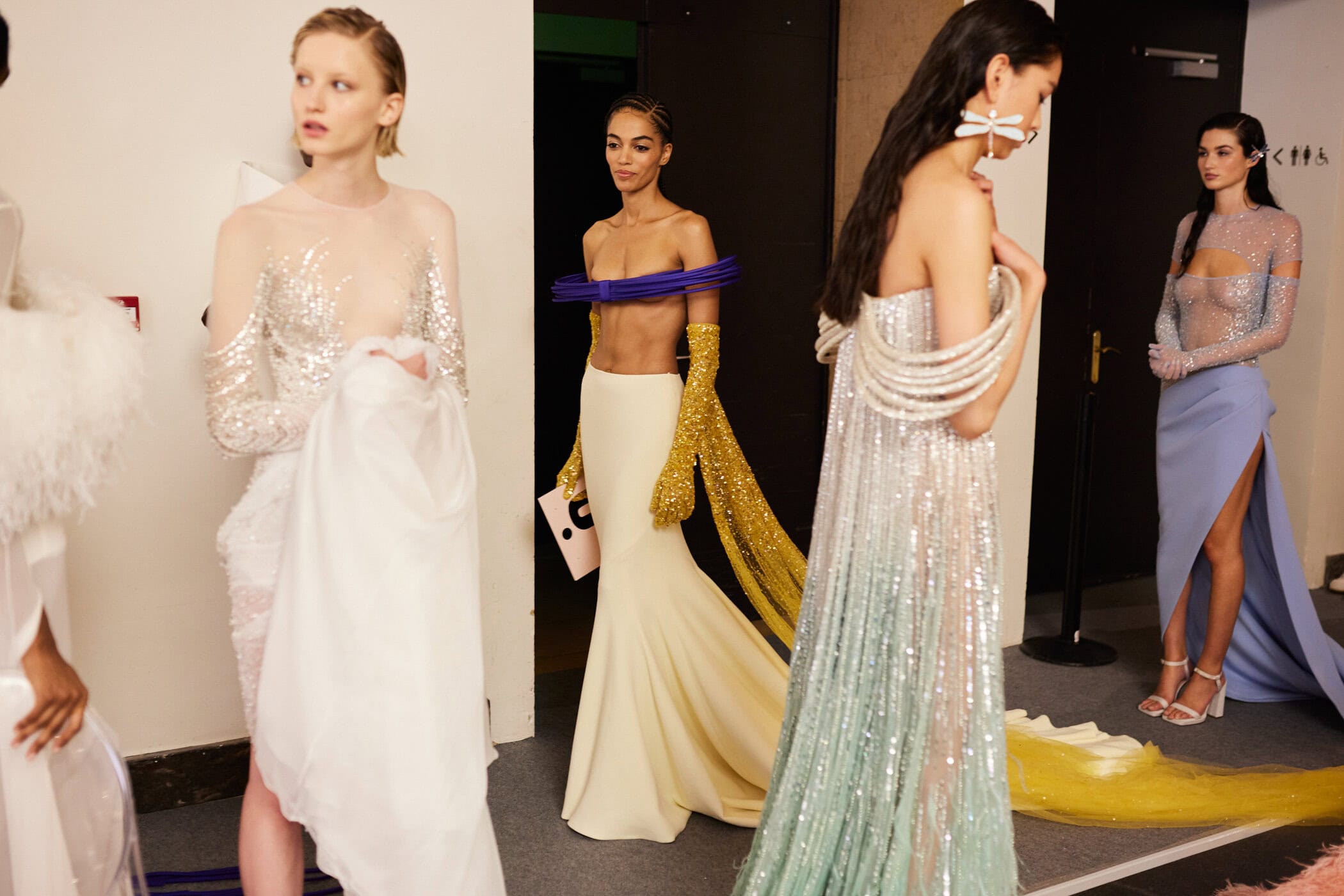 Georges Hobeika Fall 2023 Couture Fashion Show Backstage