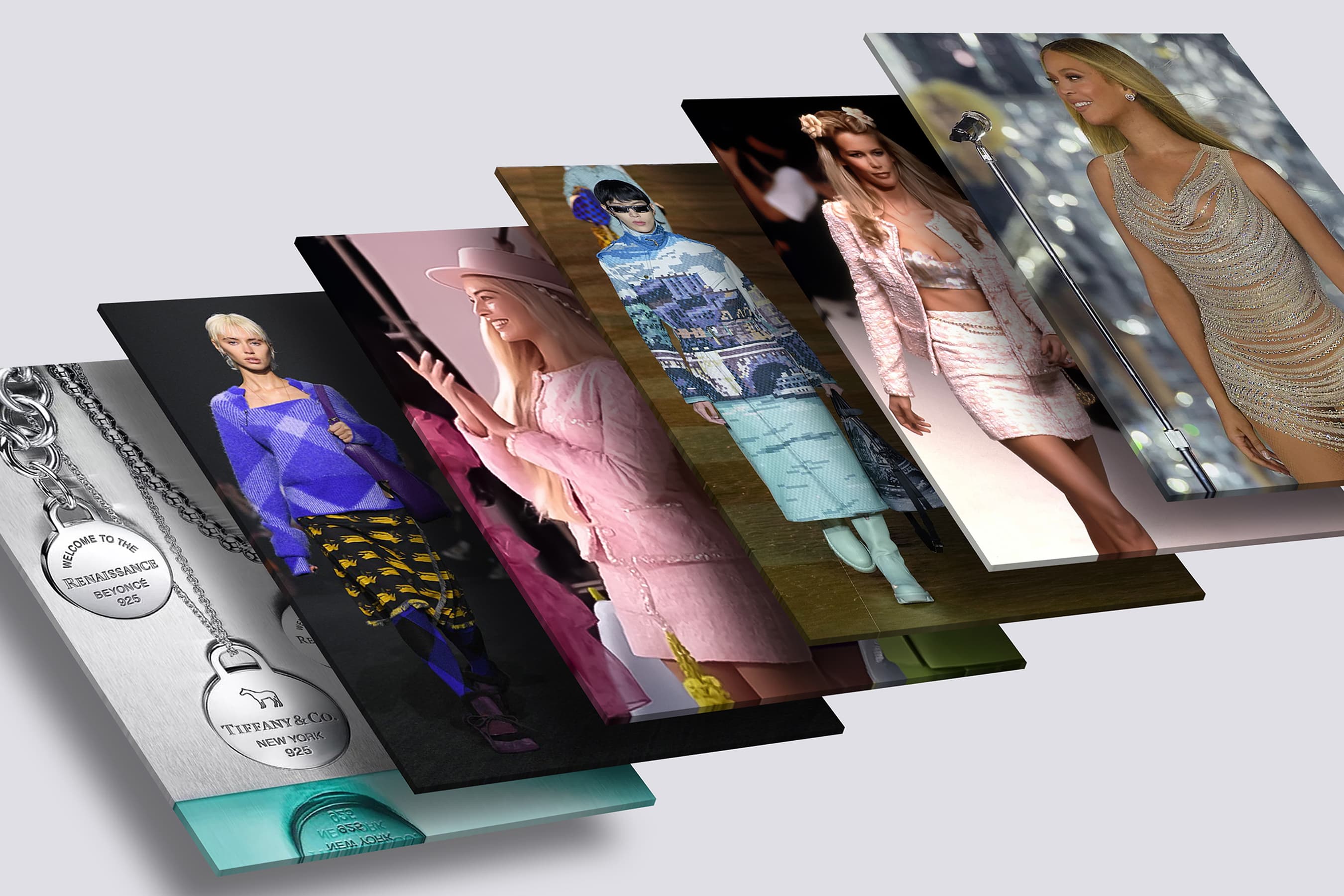 How Legacy Labels & Heritage Brands Are Reinventing Themselves in Q3 header image with photos of Burberry, Chanel, and Tiffany & Co.