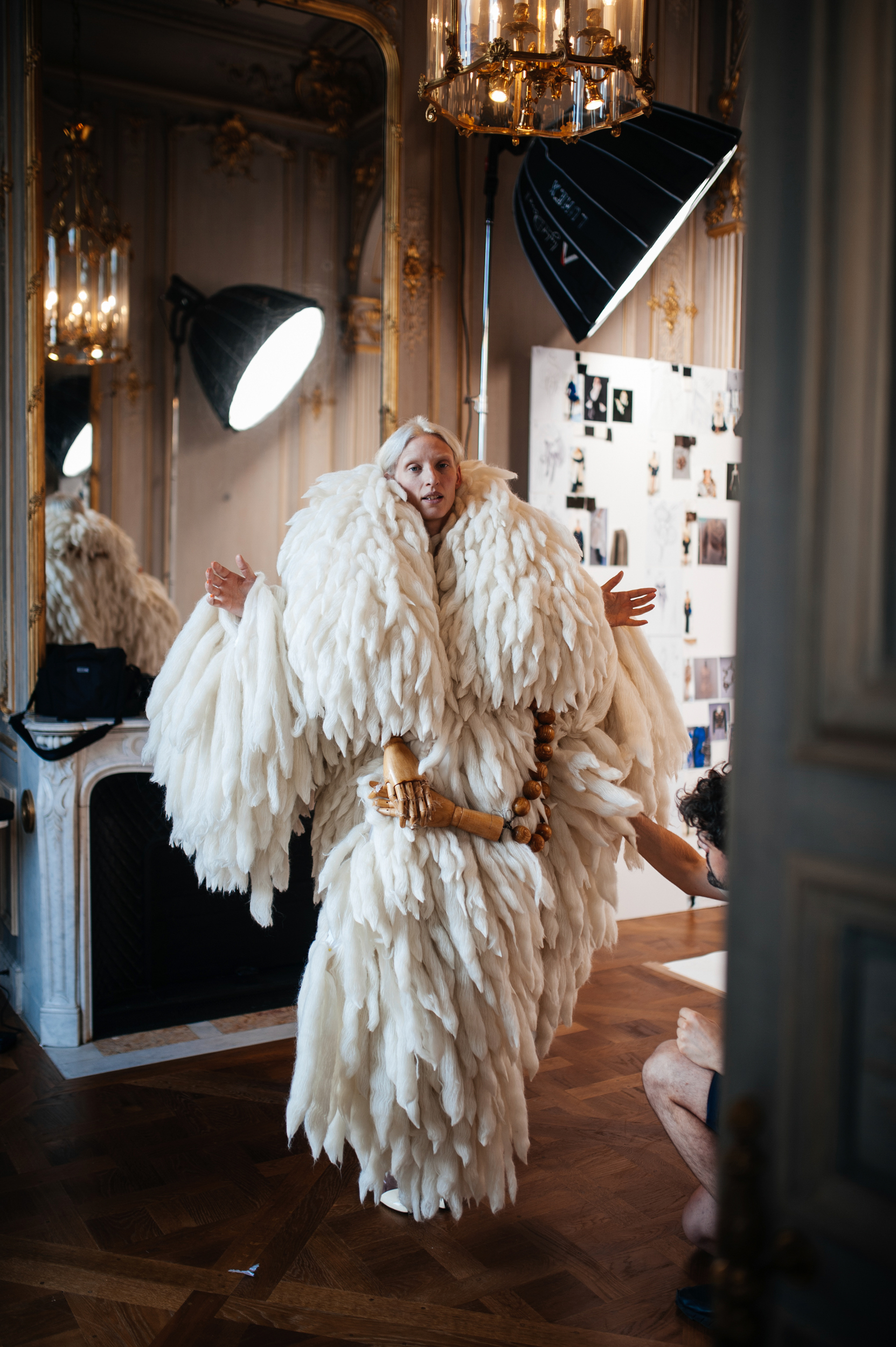 Schiaparelli Fall 2023 Couture Fashion Show Backstage