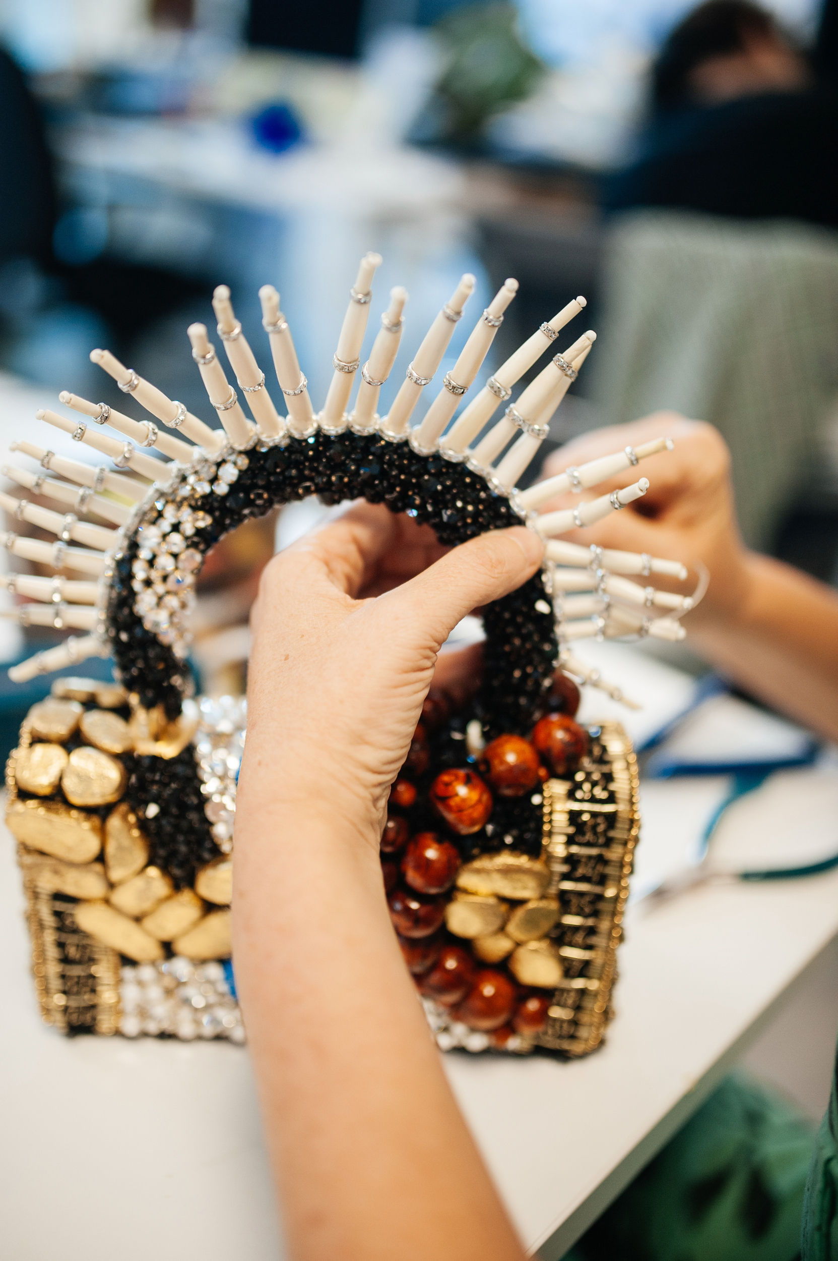 Schiaparelli Fall 2023 Couture Fashion Show Backstage