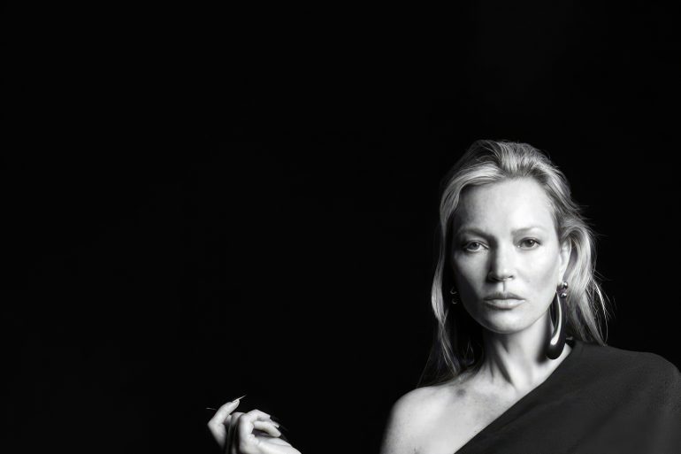 Kate Moss Saint Laurent pre-Fall 2023 campaign