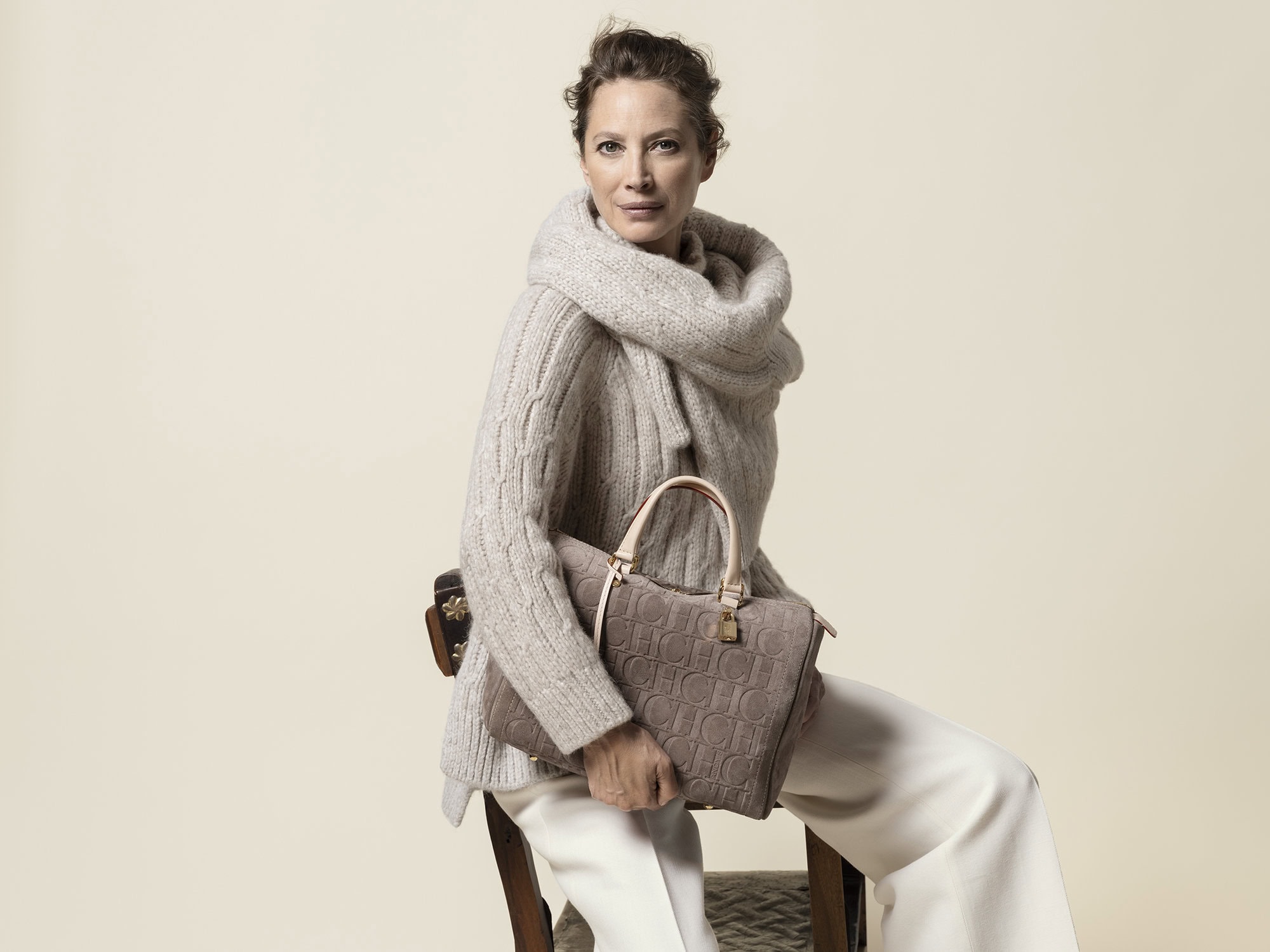 Christy Turlington CH Carolina Herrera Hnadbags Ad Campaign 2023