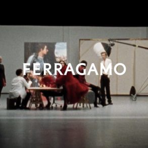 Ferragamo Fall 2023 ad campaign film poster image