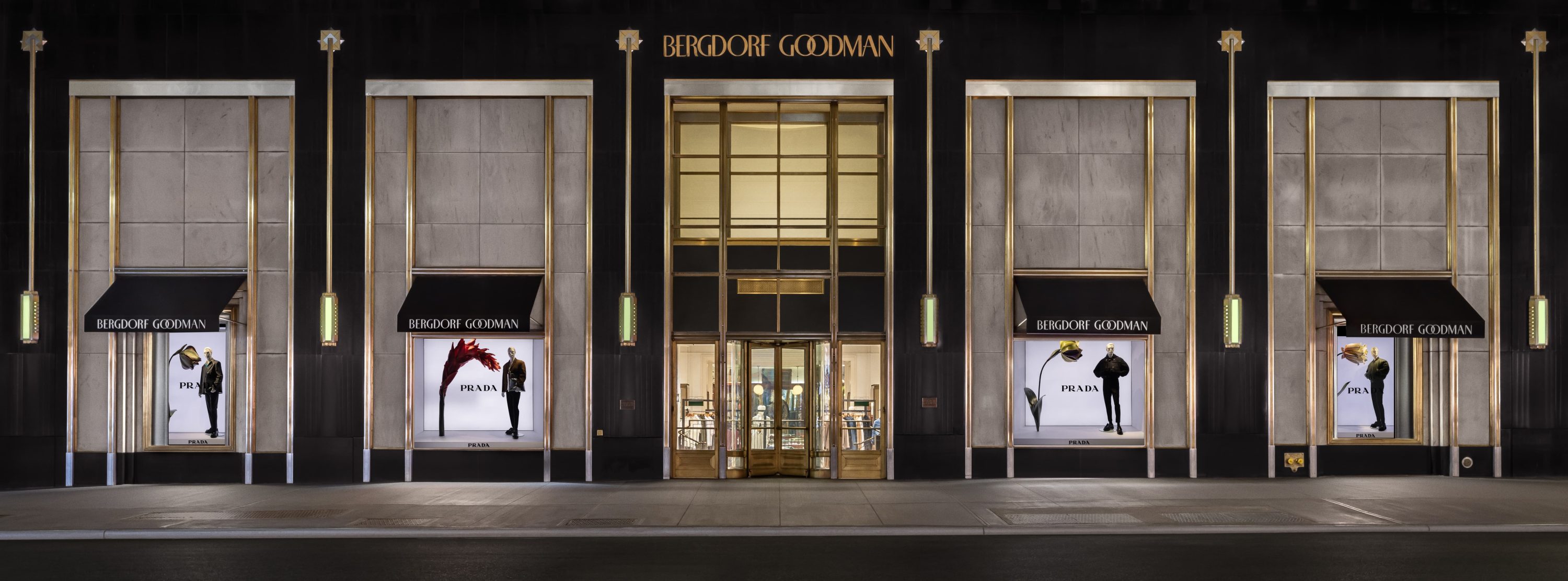 Prada presents the exclusive shop windows at Bergdorf Goodman inspired by the Fall/Winter 2023 advertising campaign