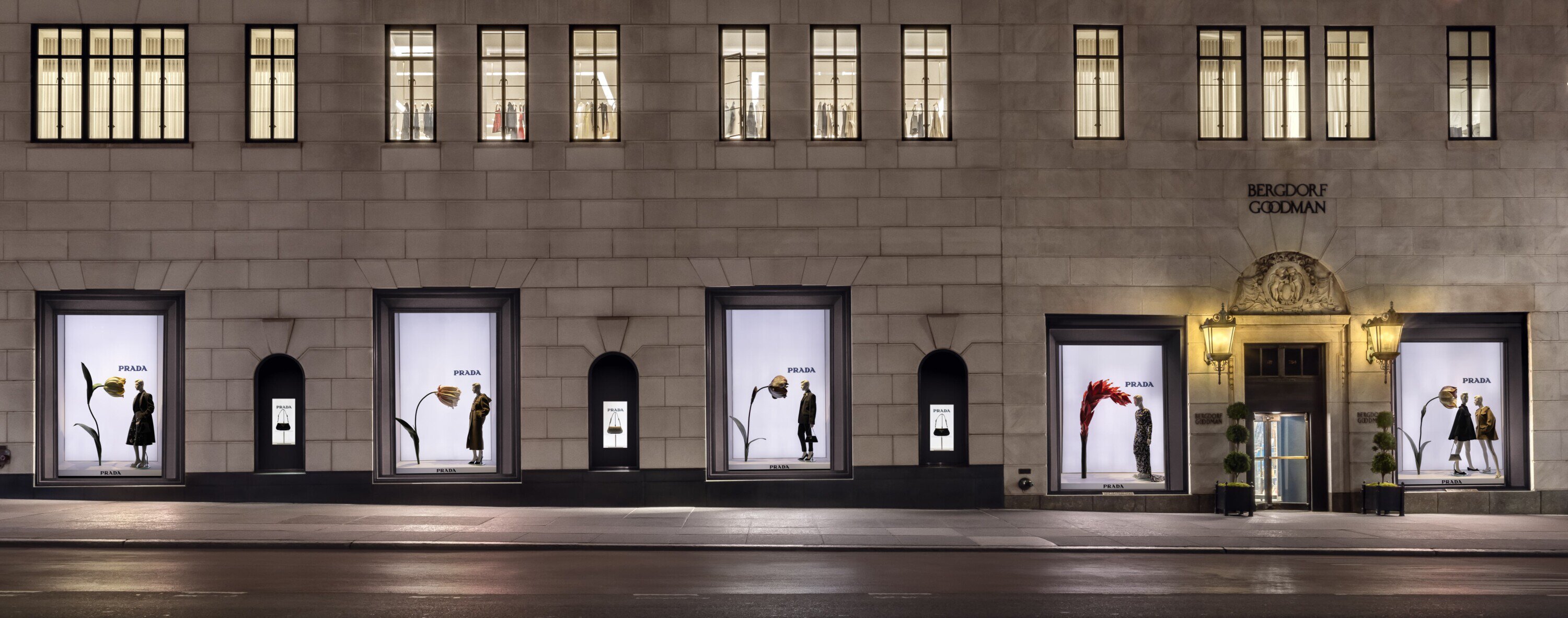 Prada Exclusive Shop Windows at Bergdorf Goodman