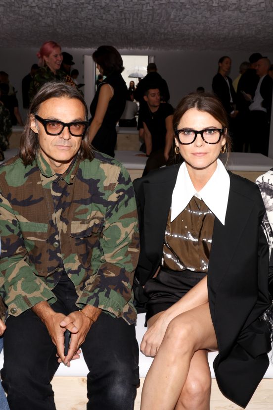 Jil Sander Front Row Spring 2024 Fashion Show Keri Russell