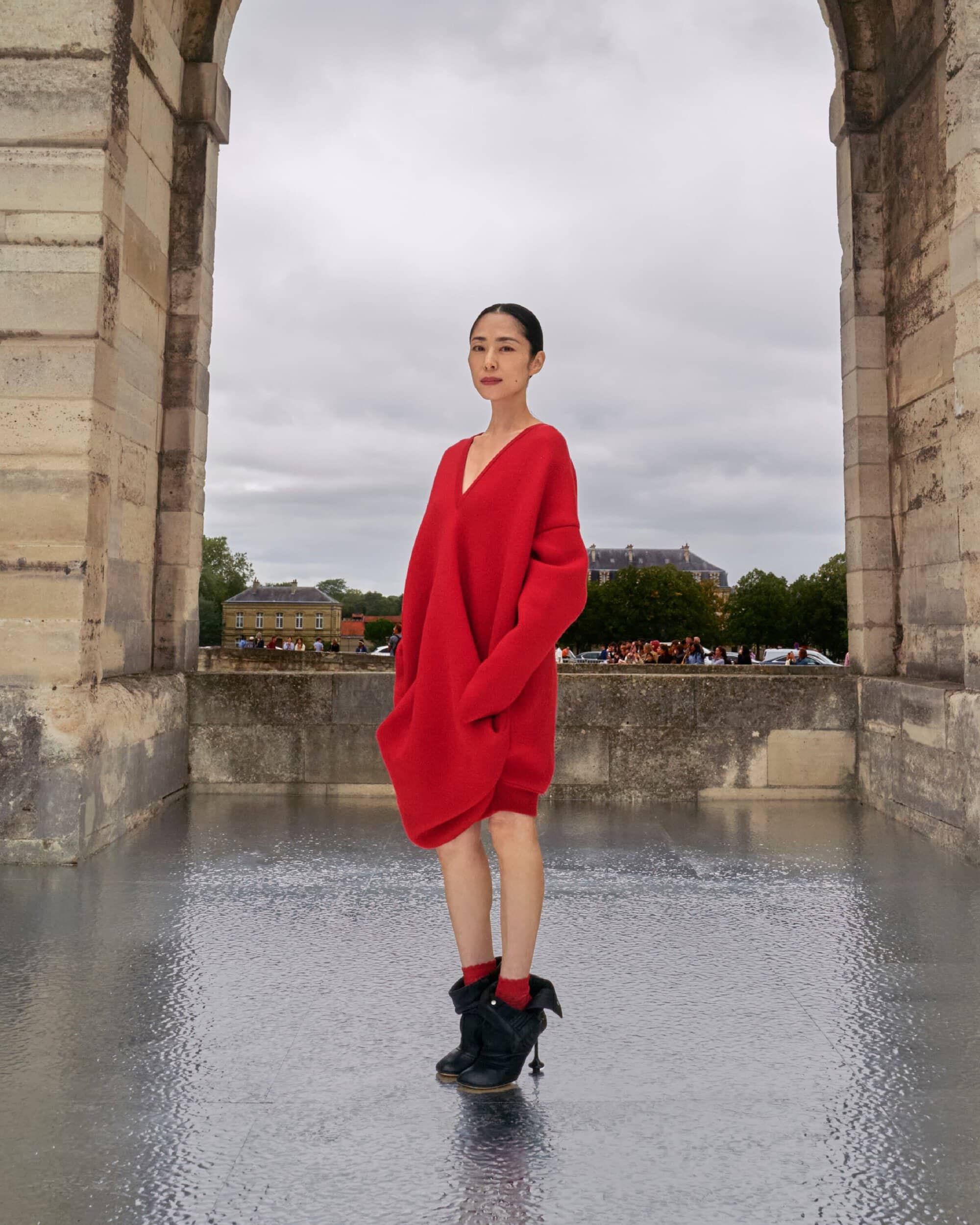 Street style, Zita d Hauteville arriving at Dior Spring Summer