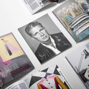 header image for Insight article Stefano Tonchi Guest Edits Archivio Magazine's Fashion Issue with page layouts from the magazine and headshot