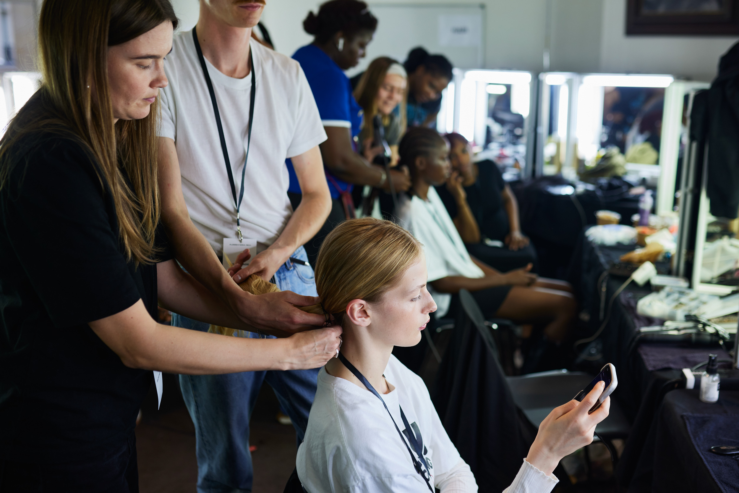 Alessandra Rich Spring 2024 Fashion Show Backstage