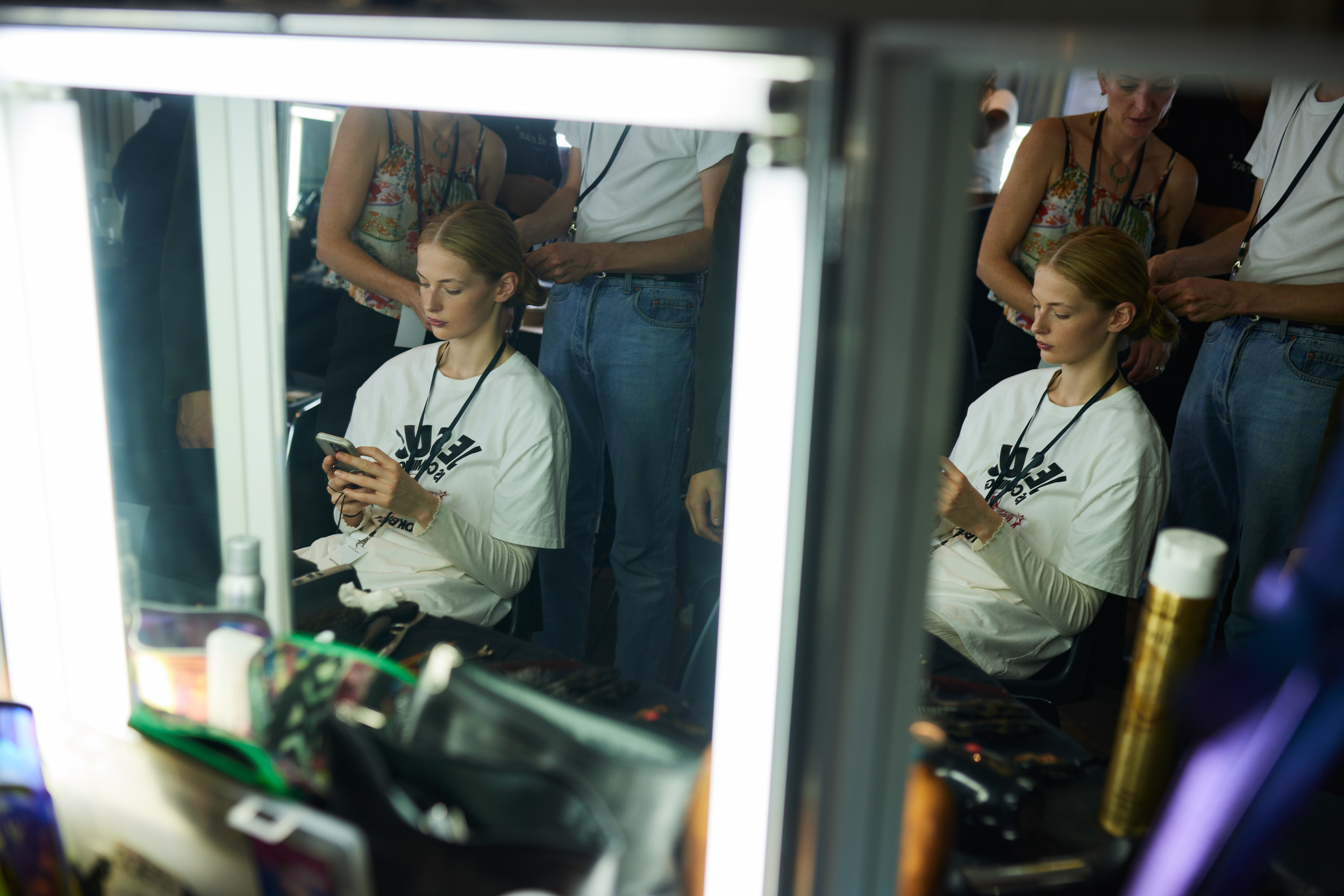 Alessandra Rich Spring 2024 Fashion Show Backstage