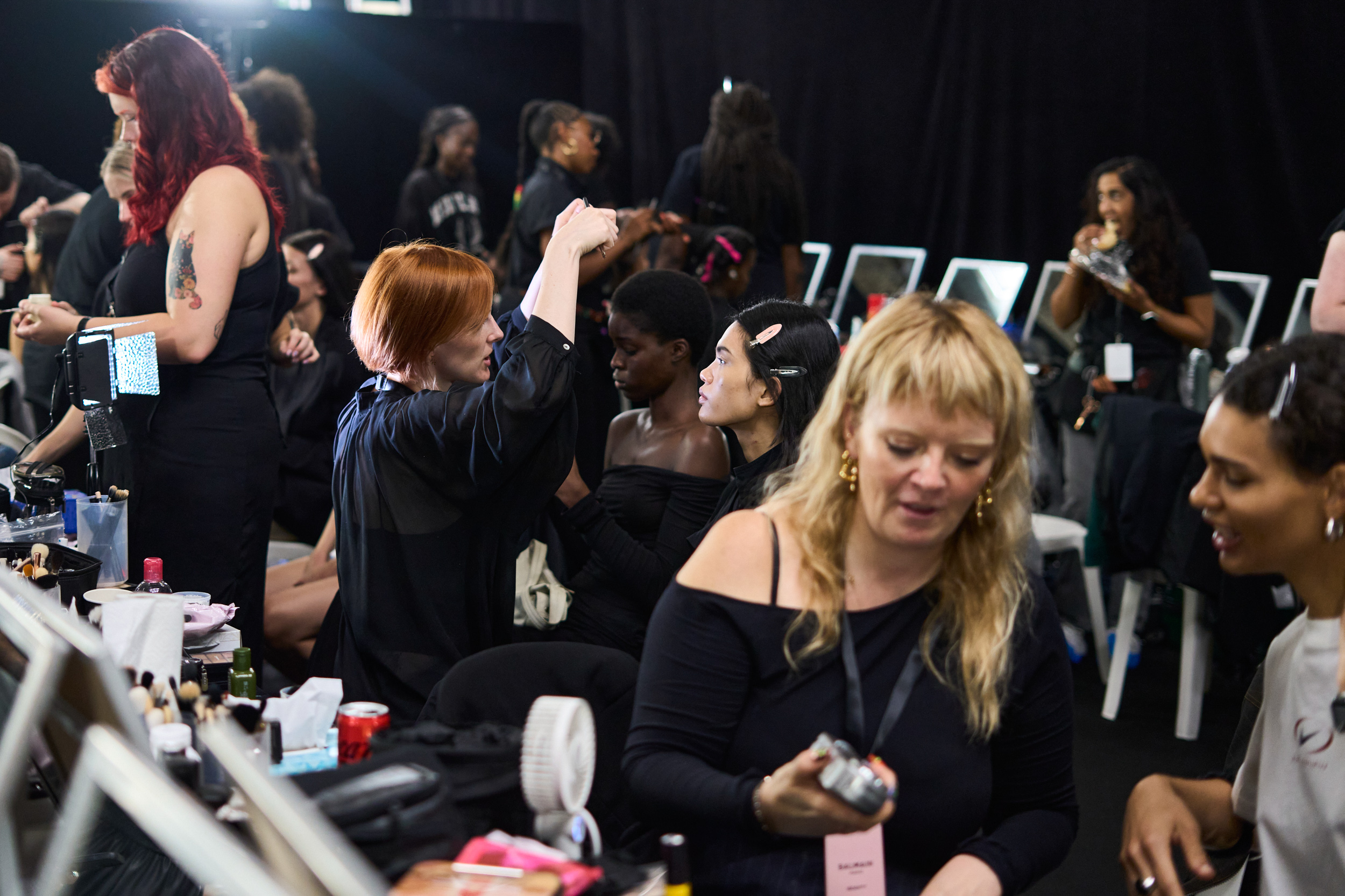 Balmain Spring 2024 Fashion Show Backstage