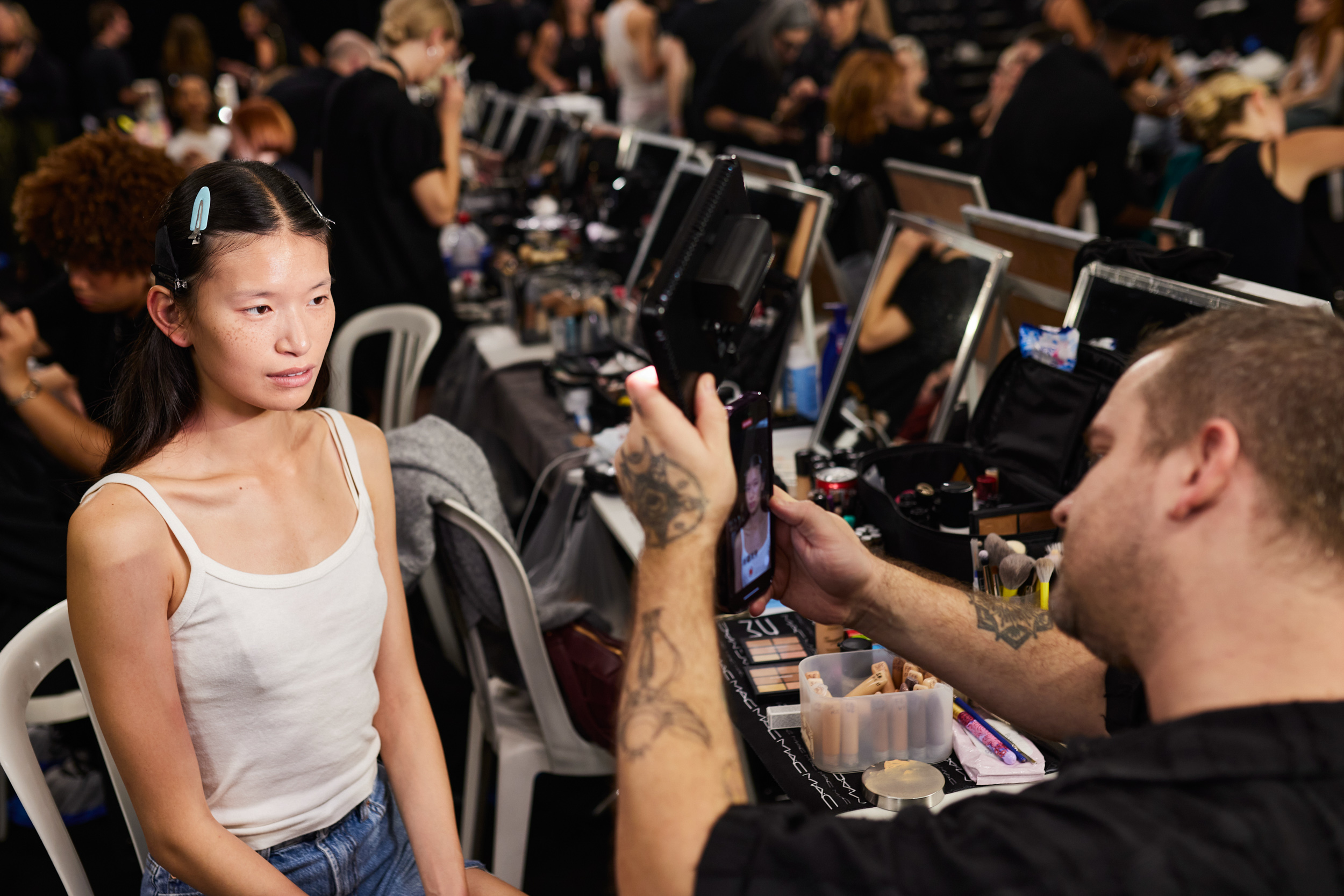 Balmain Spring 2024 Fashion Show Backstage