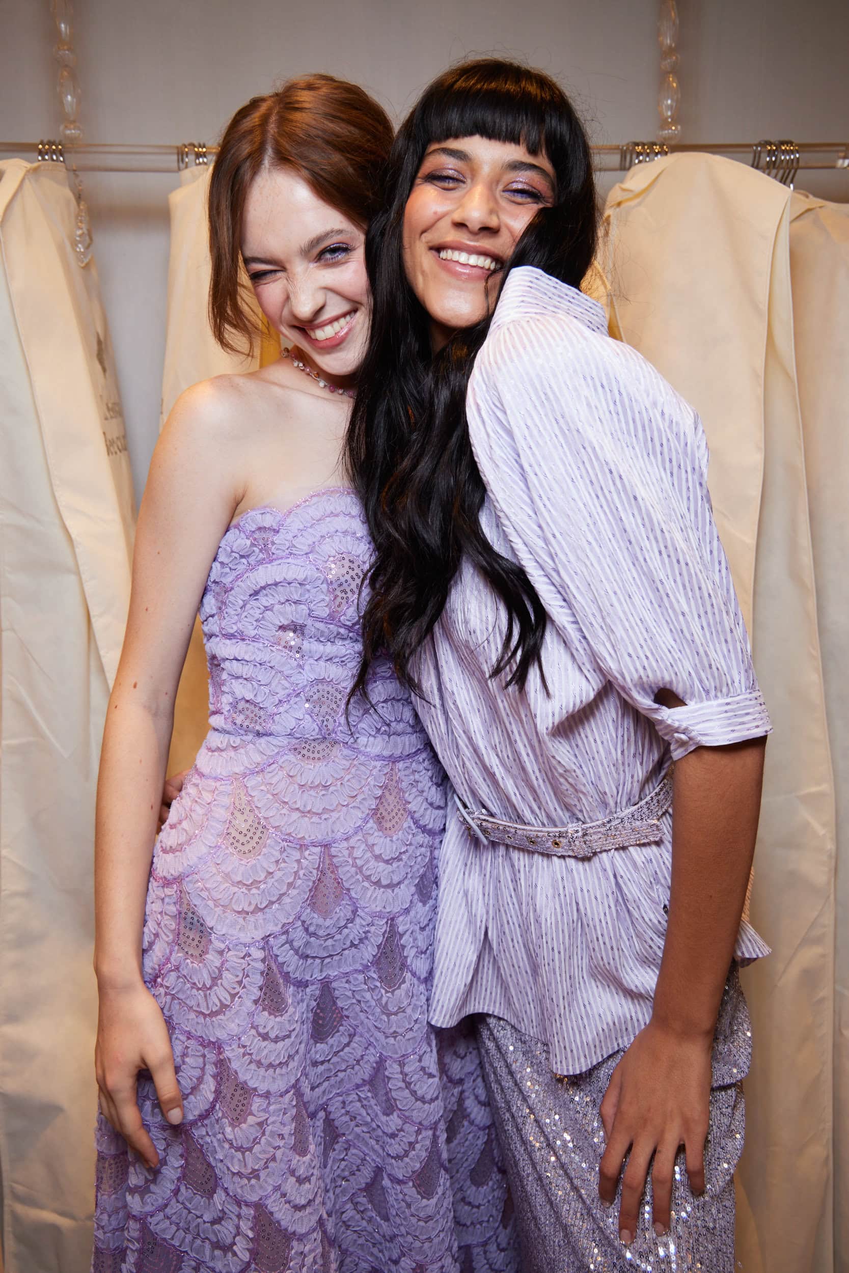 Luisa Beccaria Spring 2024 Fashion Show Backstage