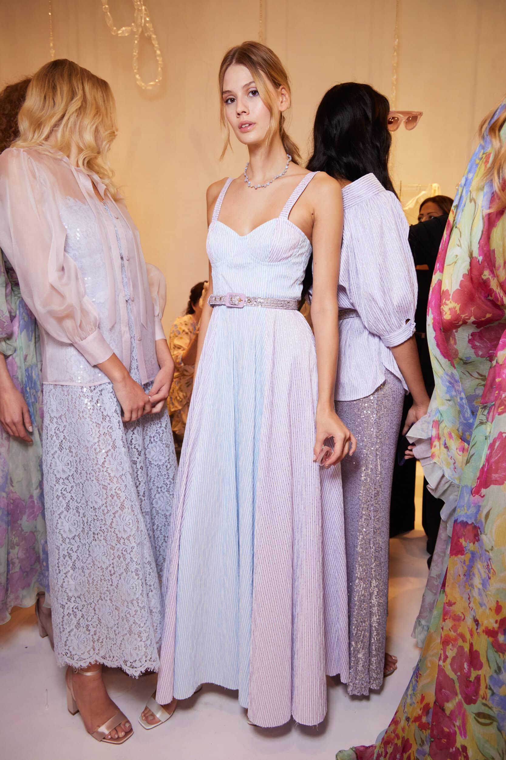 Luisa Beccaria Spring 2024 Fashion Show Backstage