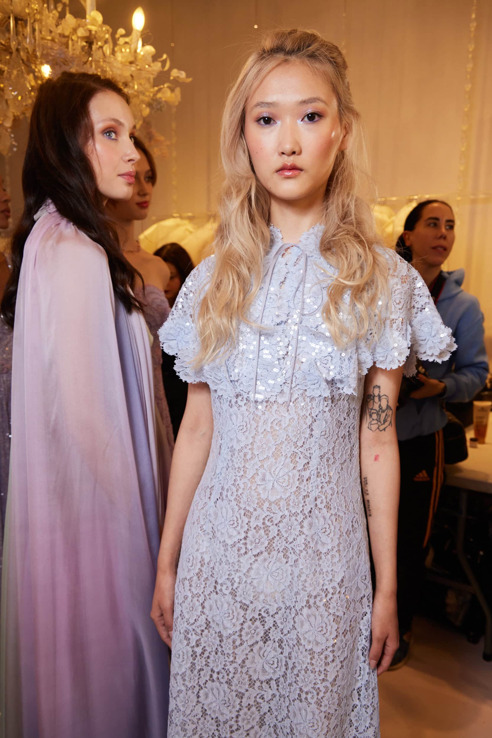 Luisa Beccaria Spring 2024 Fashion Show Backstage