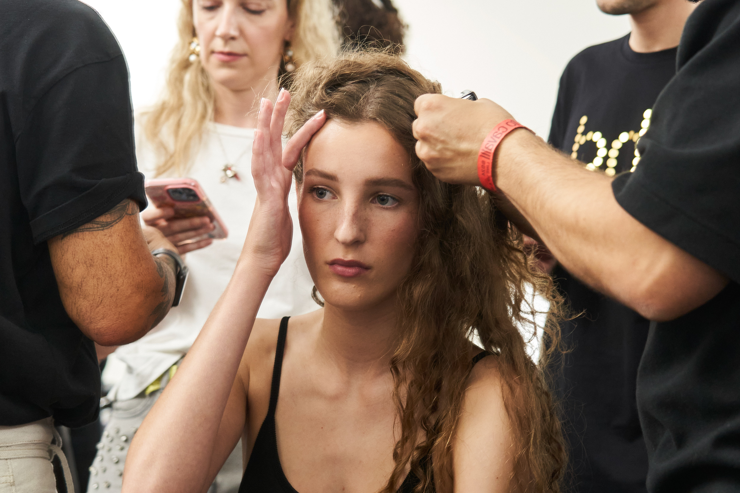 Roberto Cavalli Spring 2024 Fashion Show Backstage