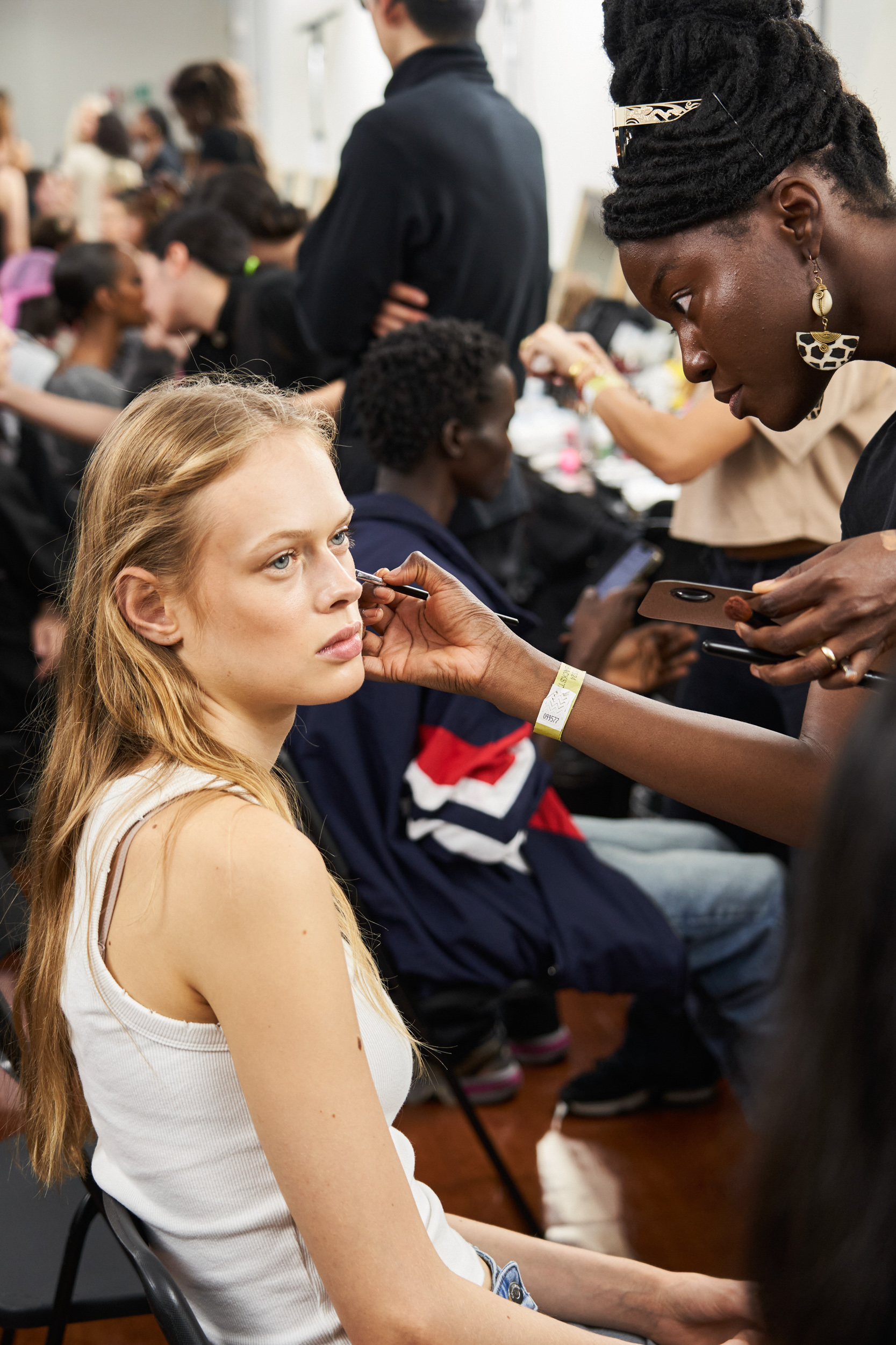 Roberto Cavalli Spring 2024 Fashion Show Backstage