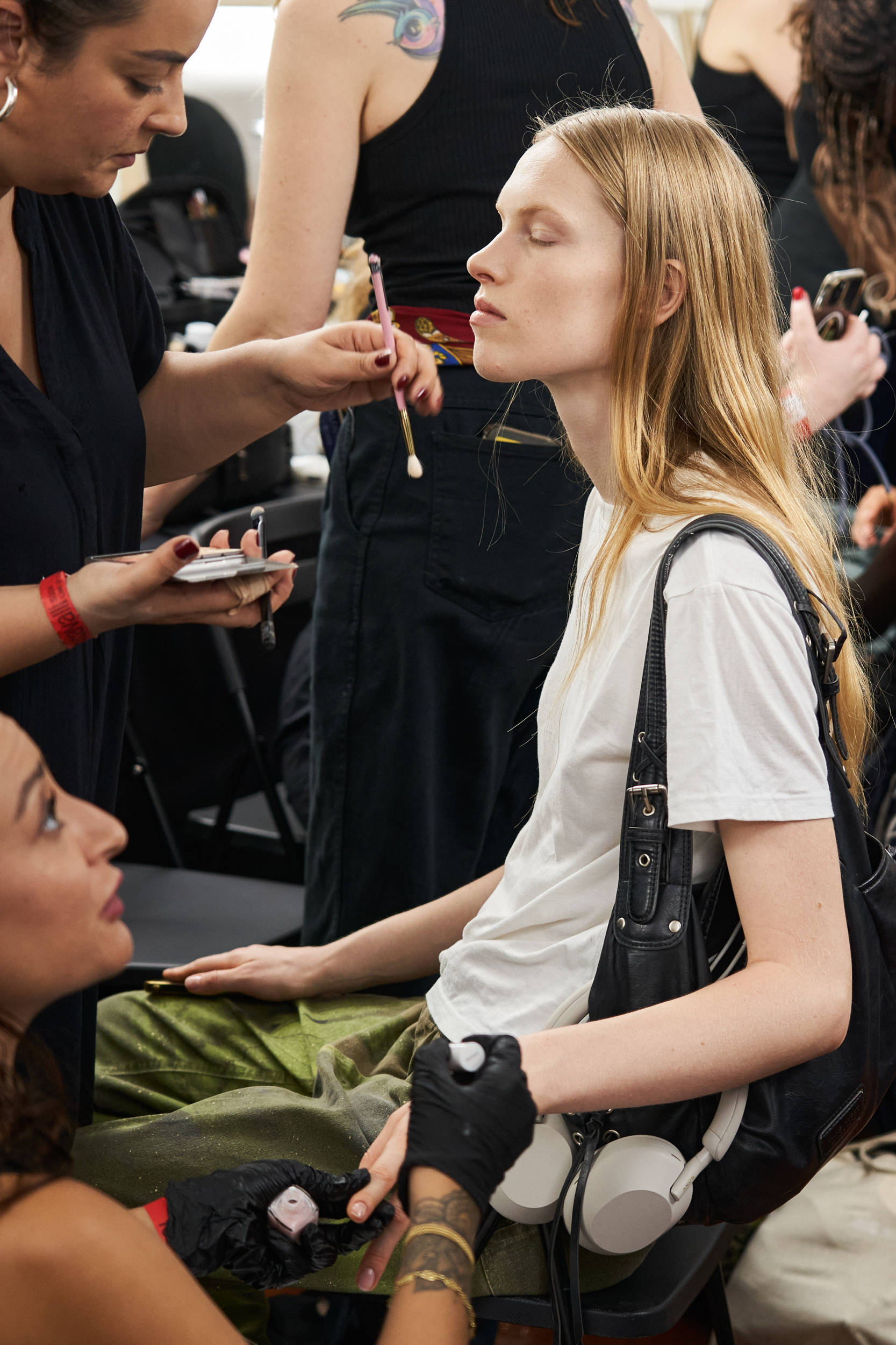 Roberto Cavalli Spring 2024 Fashion Show Backstage