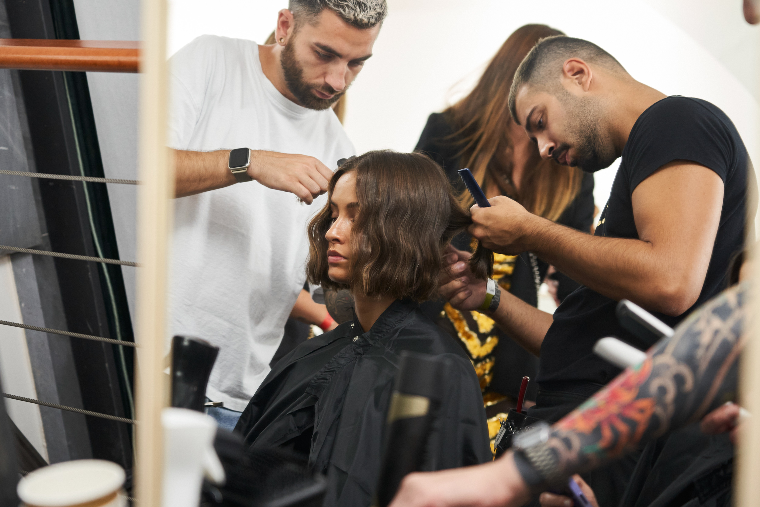 Roberto Cavalli Spring 2024 Fashion Show Backstage