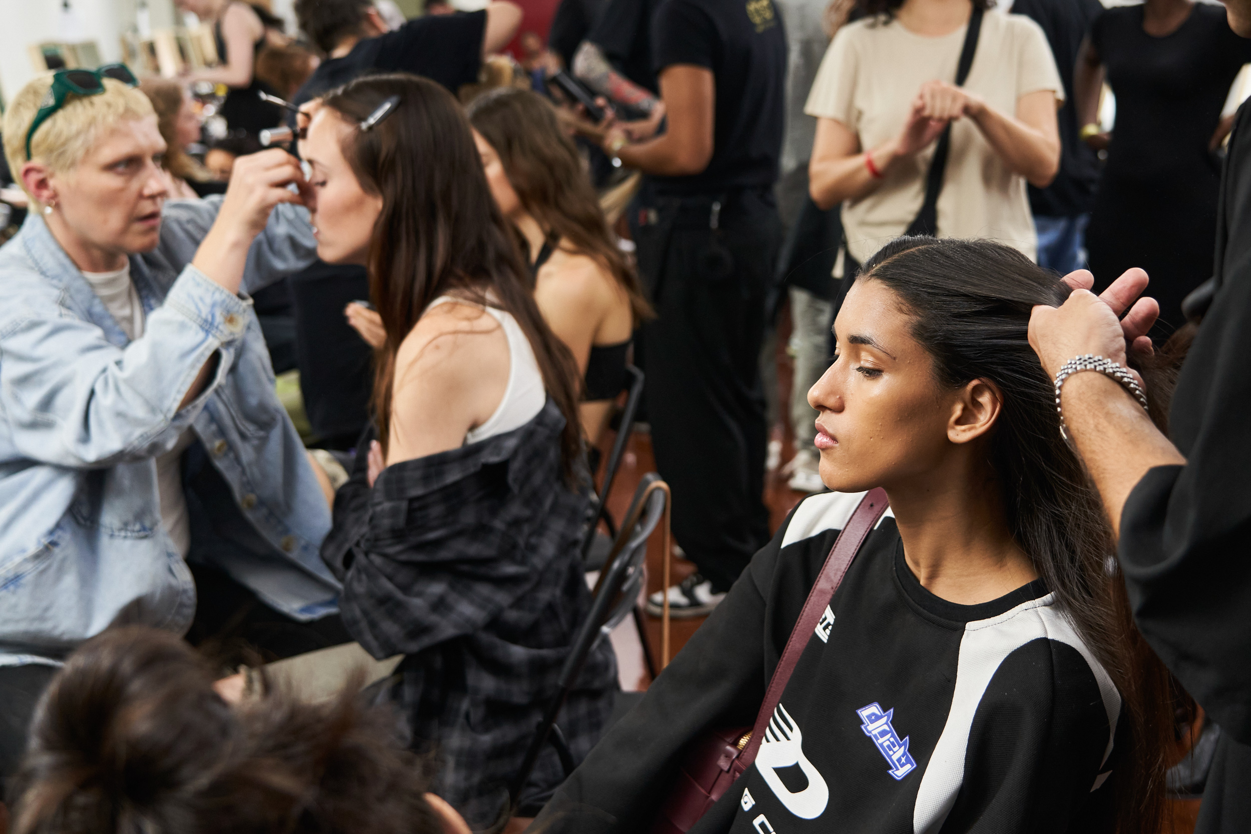 Roberto Cavalli Spring 2024 Fashion Show Backstage