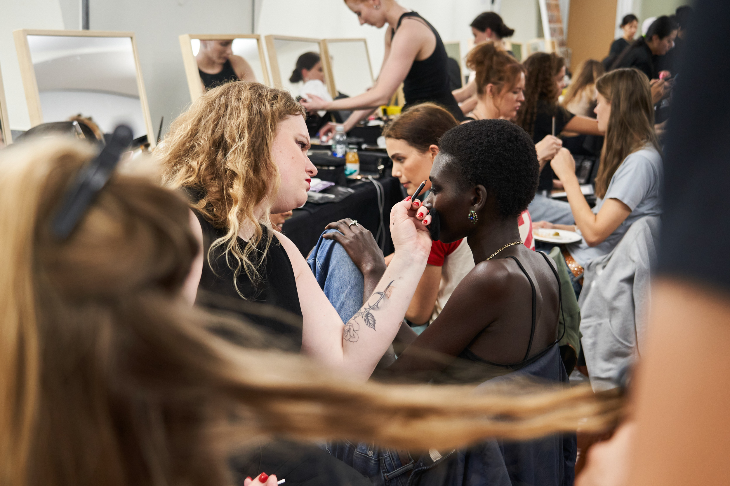 Roberto Cavalli Spring 2024 Fashion Show Backstage