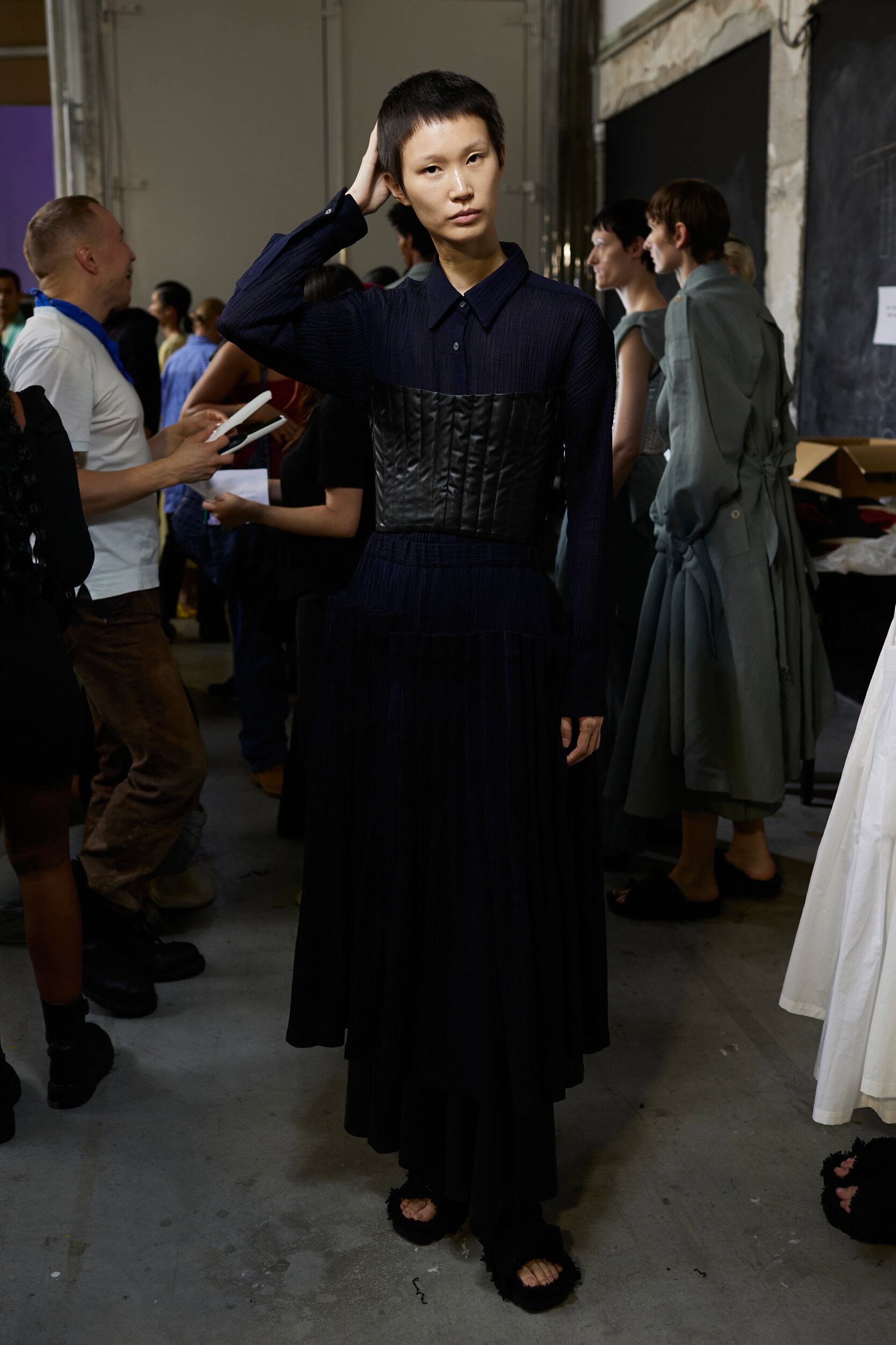 Dawei Studio Spring 2024 Fashion Show Backstage